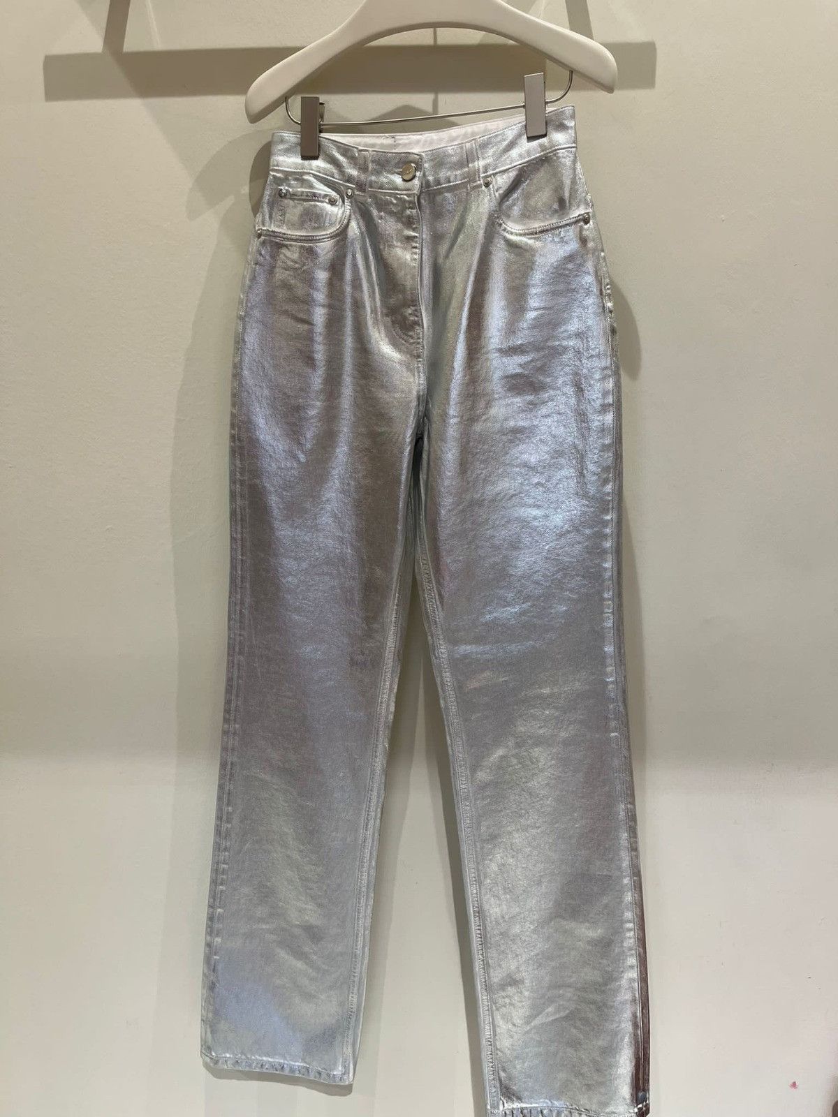 Salvatore Ferragamo o1s1rm1224 Trouser in Silver Size 36" / US 14 / IT 50 - 1 Preview