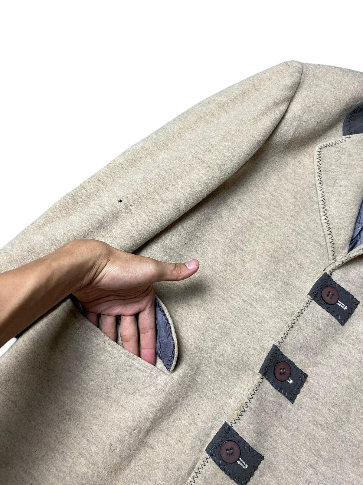 Designer × Japanese Brand × Vintage Vintage LA MODA GOJI Tiger Embroidered Wool Jacket (121) Size US XS / EU 42 / 0 - 5 Thumbnail