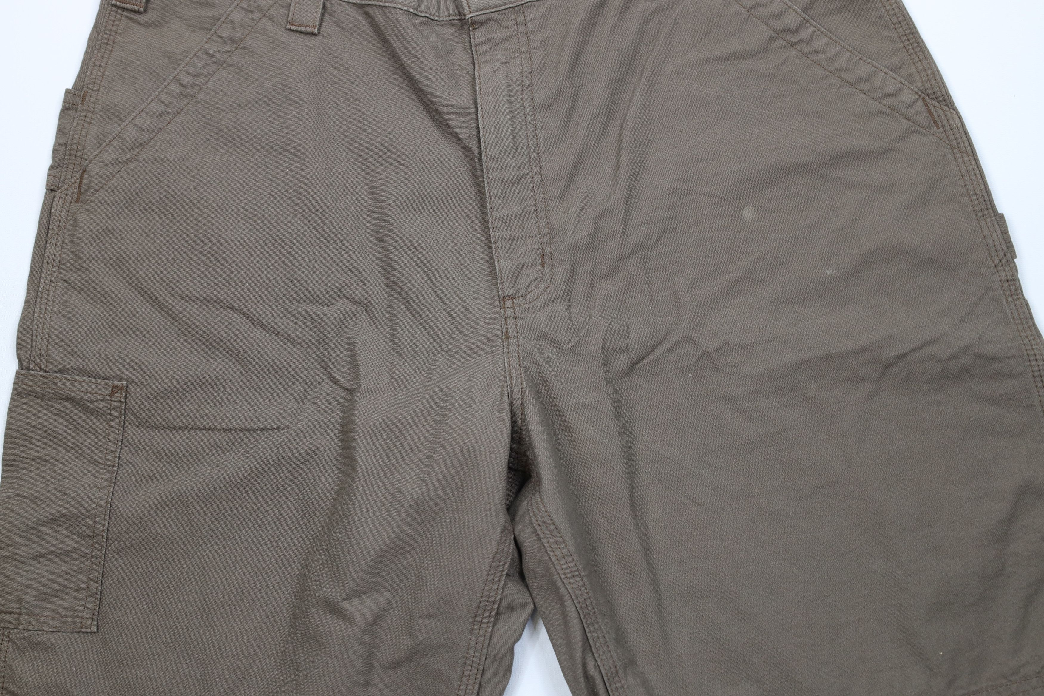 Carhartt Vintage Y2K Carhartt Relaxed Dungaree Shorts Light Brown Size US 40 / EU 56 - 3 Thumbnail