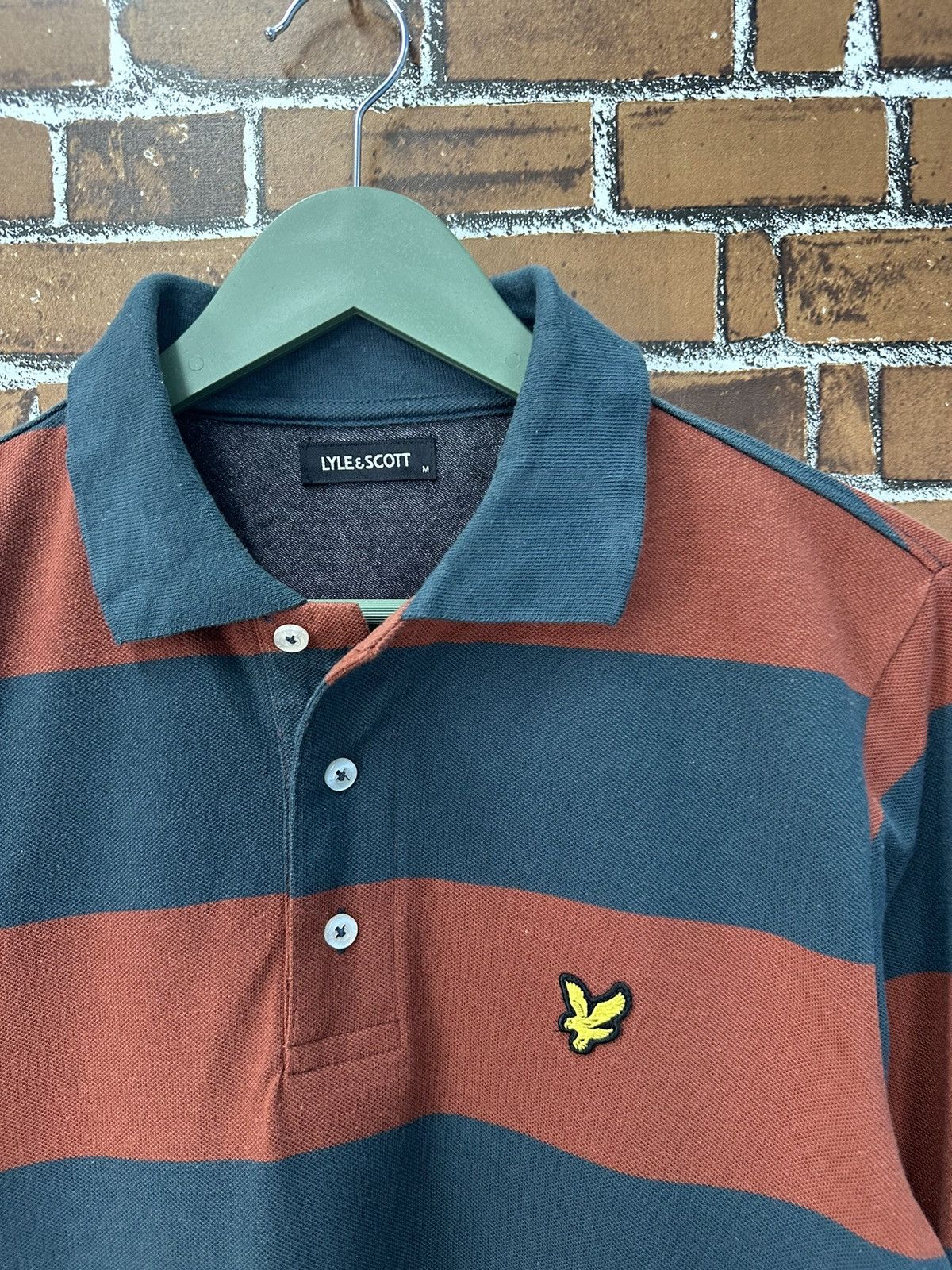 Lyle & Scott Lyle & Scott Stripe Rugby Polo A918 Size US M / EU 48-50 / 2 - 2 Thumbnail