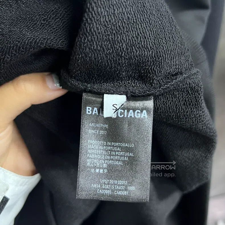 Balenciaga Balenciaga Black back big logo print sweatshirt Size US S / EU 44-46 / 1 - 3 Thumbnail