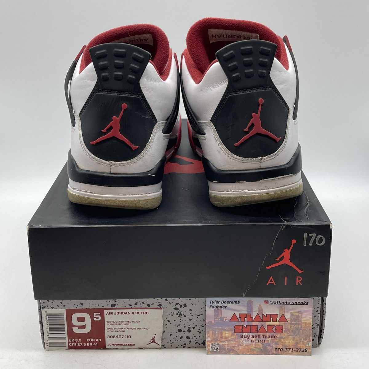 Jordan Brand Air Jordan 4 fire red Size US 9.5 / EU 42-43 - 3 Thumbnail