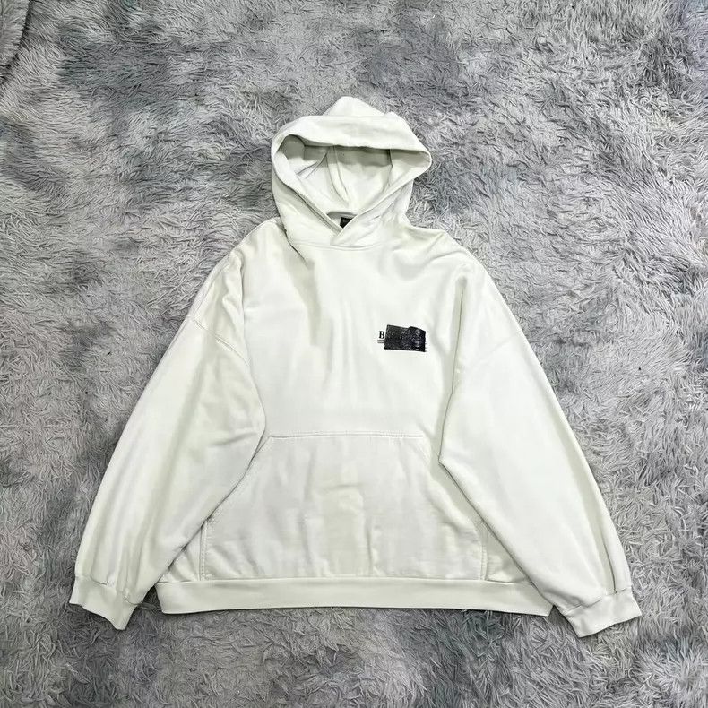 Balenciaga Balenciaga Duct Tape Letter-Print Hooded Casual Sweatshirt Size US L / EU 52-54 / 3 - 2 Thumbnail