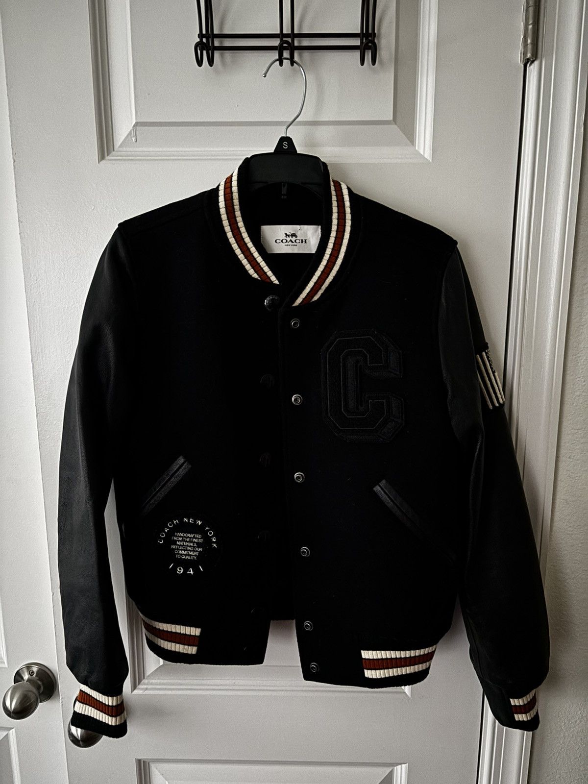 Coach Vintage Coach Varsity Leather Jacket Size XS / US 0-2 / IT 36-38 - 3 Thumbnail