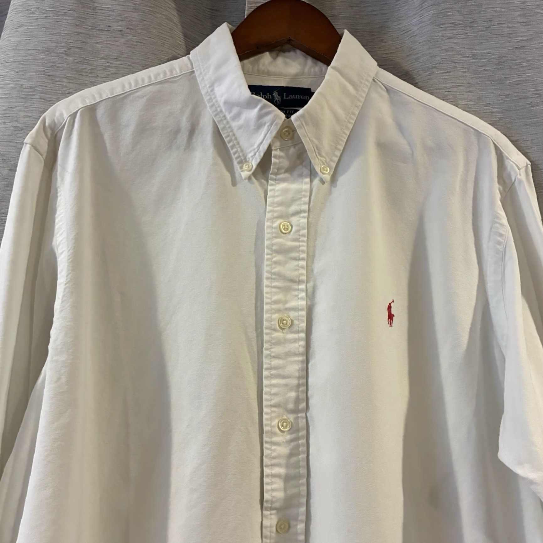 Polo Ralph Lauren Polo Ralph Lauren Shirt Mens XL White Long Sleeve Button-Down Pony Logo Classic Embroidered Fit Regular Size US XL / EU 56 / 4 - 3 Thumbnail