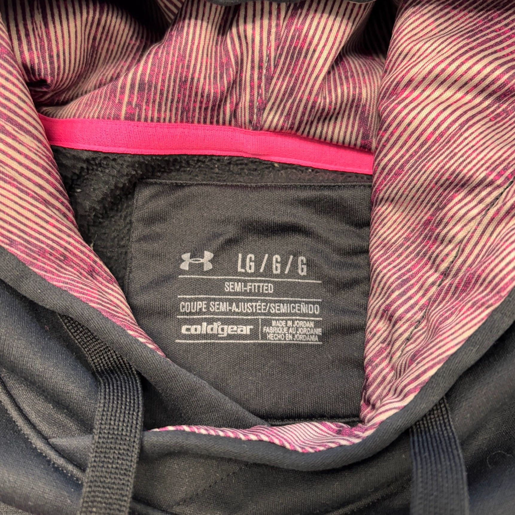 Under Armour Under Armour Storm Hoodie Black Pink Womens L Cold Gear Semi Fit Sweatshirt Hoodie Size L / US 10 / IT 46 - 4 Thumbnail
