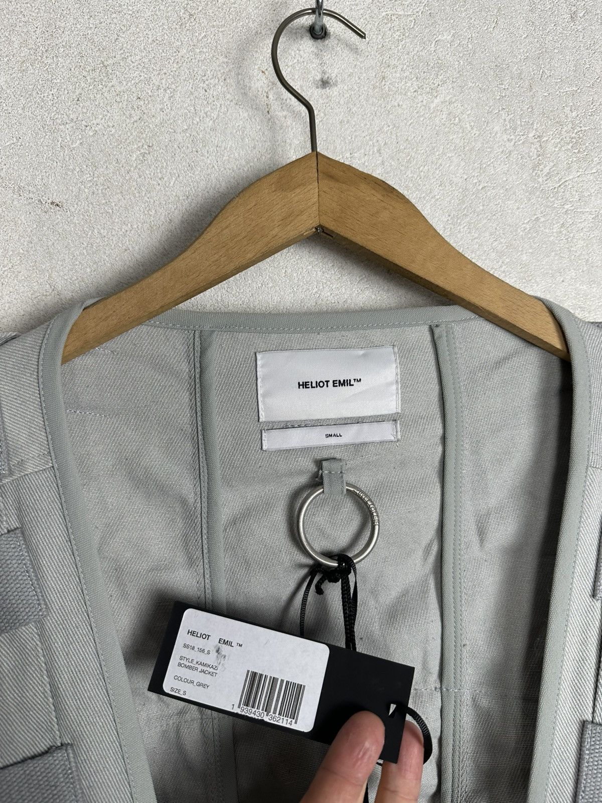 Heliot Emil Heliot Emil SS18 Kamikaze Grey Bomber Jacket Bondage Size US S / EU 44-46 / 1 - 8 Thumbnail
