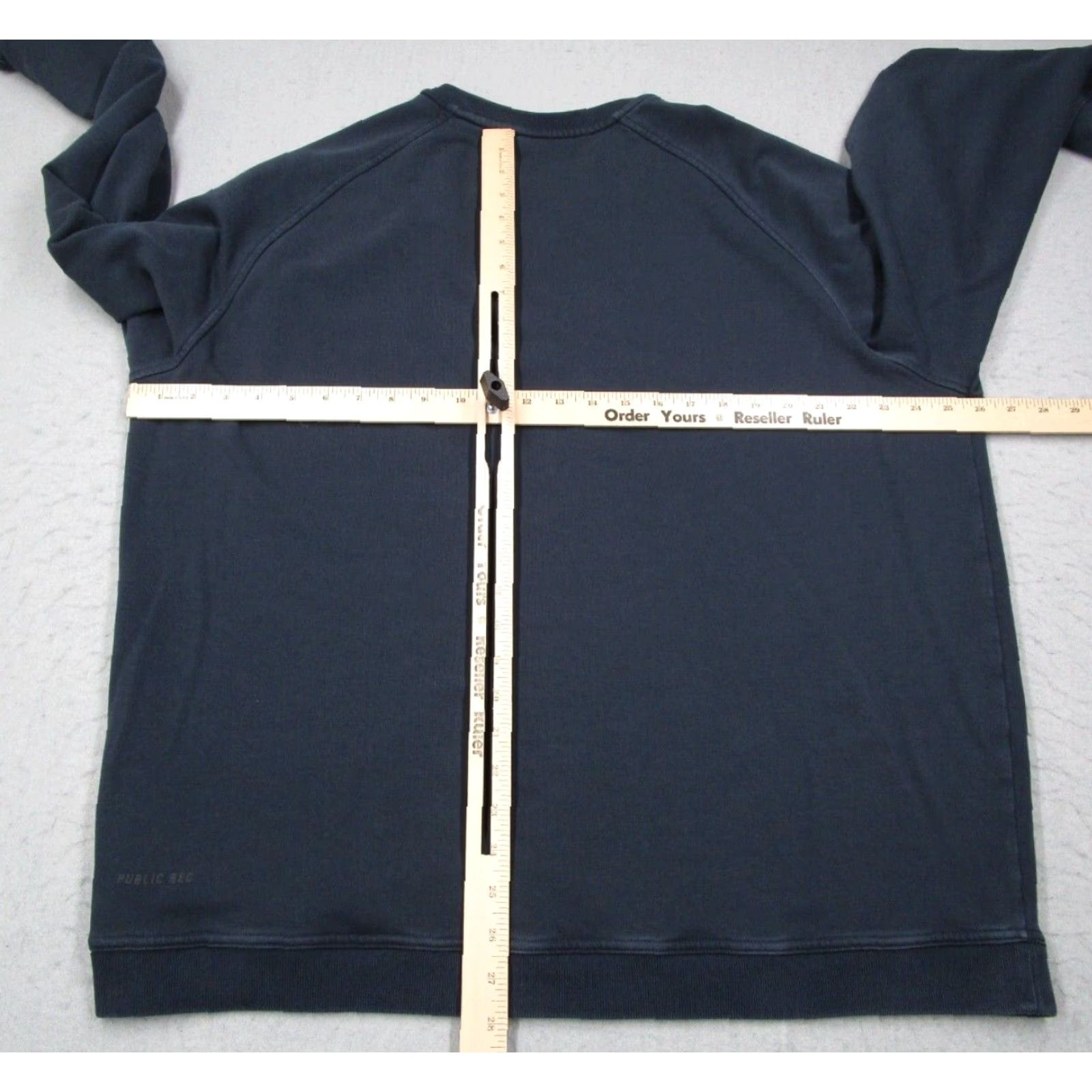Vintage PUBLIC Rec Sweatshirt Men Blue 2XL XXL Fleece Pullover Long Sleeve Crew Neck Cotton Polyester Pima Blend All Seasons Classic Design Size US XXL / EU 58 / 5 - 5 Thumbnail
