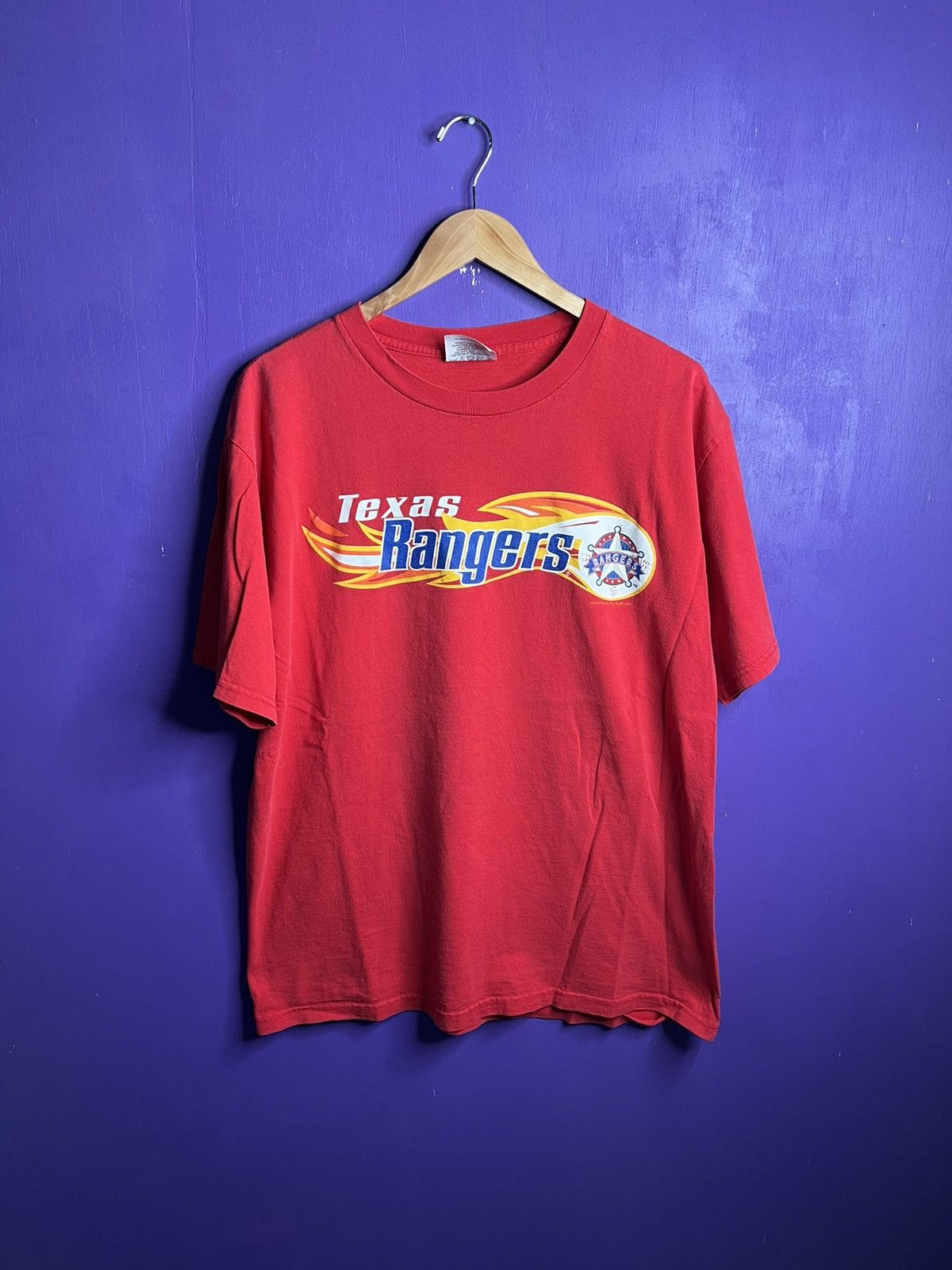 CSA × MLB × Vintage Vintage 2001 CSA Texas rangers flame logo t-shirt Size US L / EU 52-54 / 3 - 1 Thumbnail
