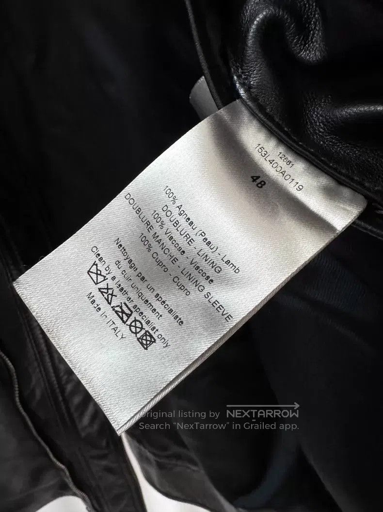 Dior Dior Black Leather Jacket with Hidden Buttons i Size US M / EU 48-50 / 2 - 7 Thumbnail