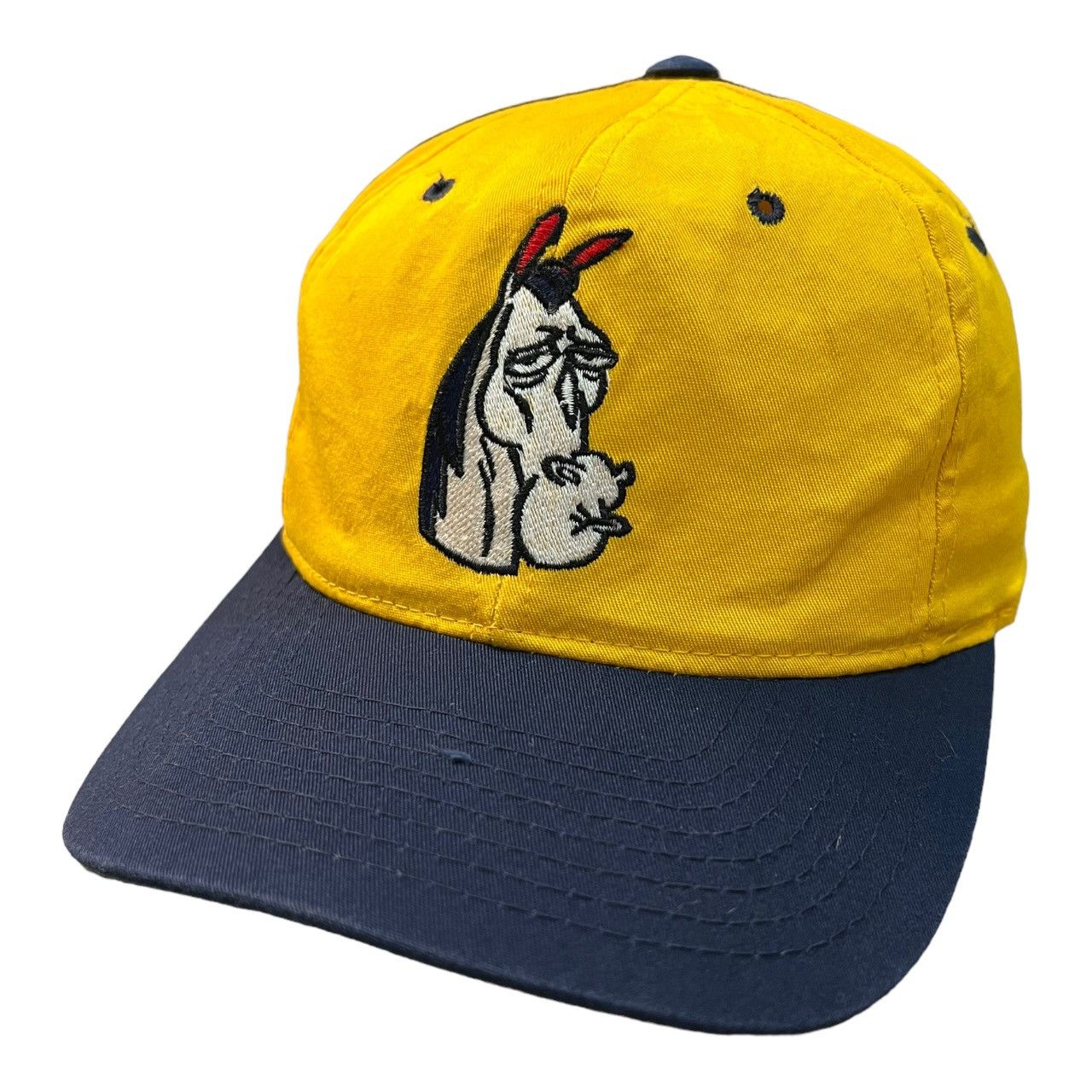 image of American Stitch x Nickelodeon Vintage Mr Horse Ren & Stimpy American Needle Blockhead Hat in Yellow