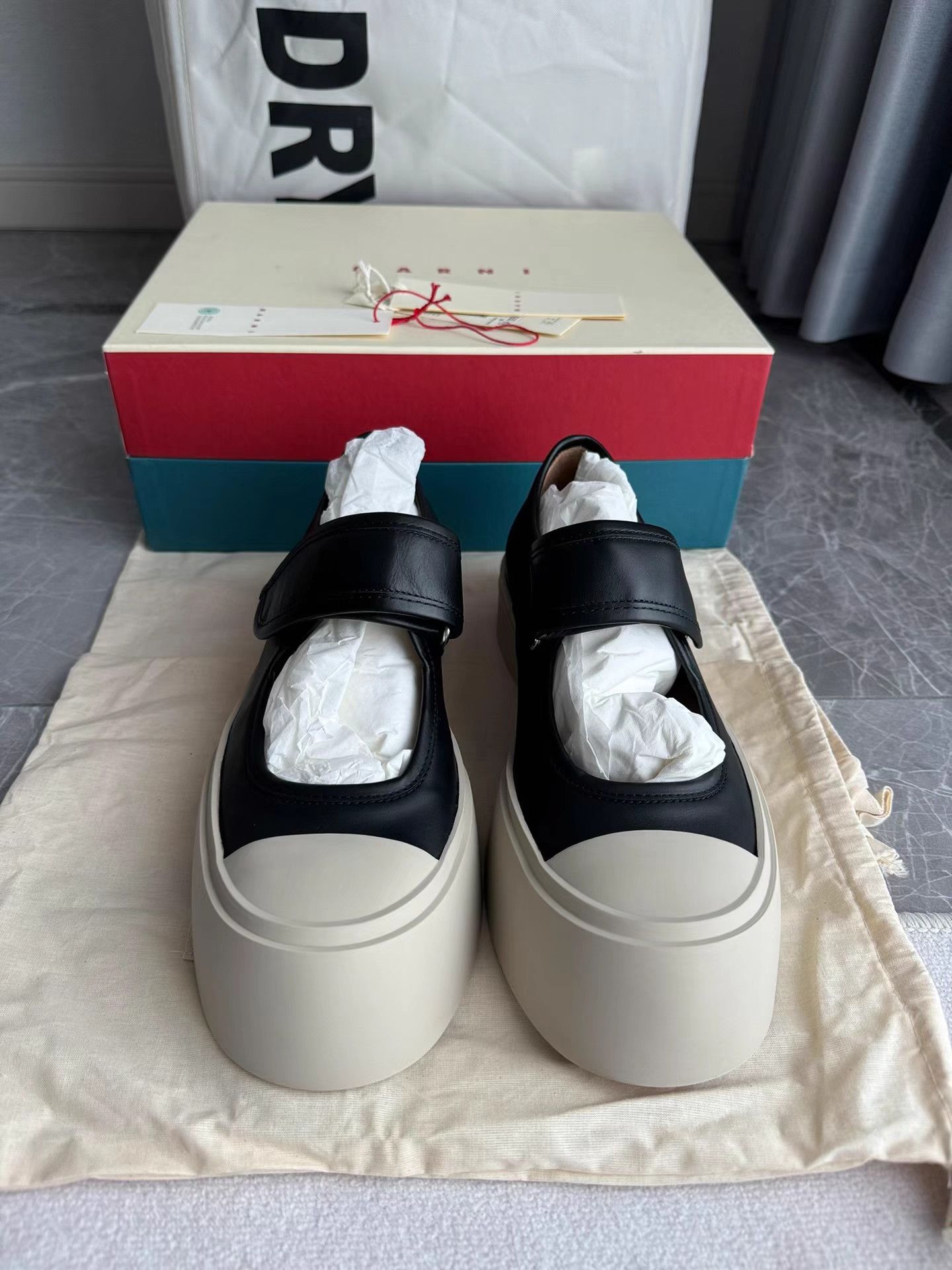 Marni Marni Big Head Mary Jane Velcro Shoes K6 Size US 9 / IT 39 - 2 Thumbnail