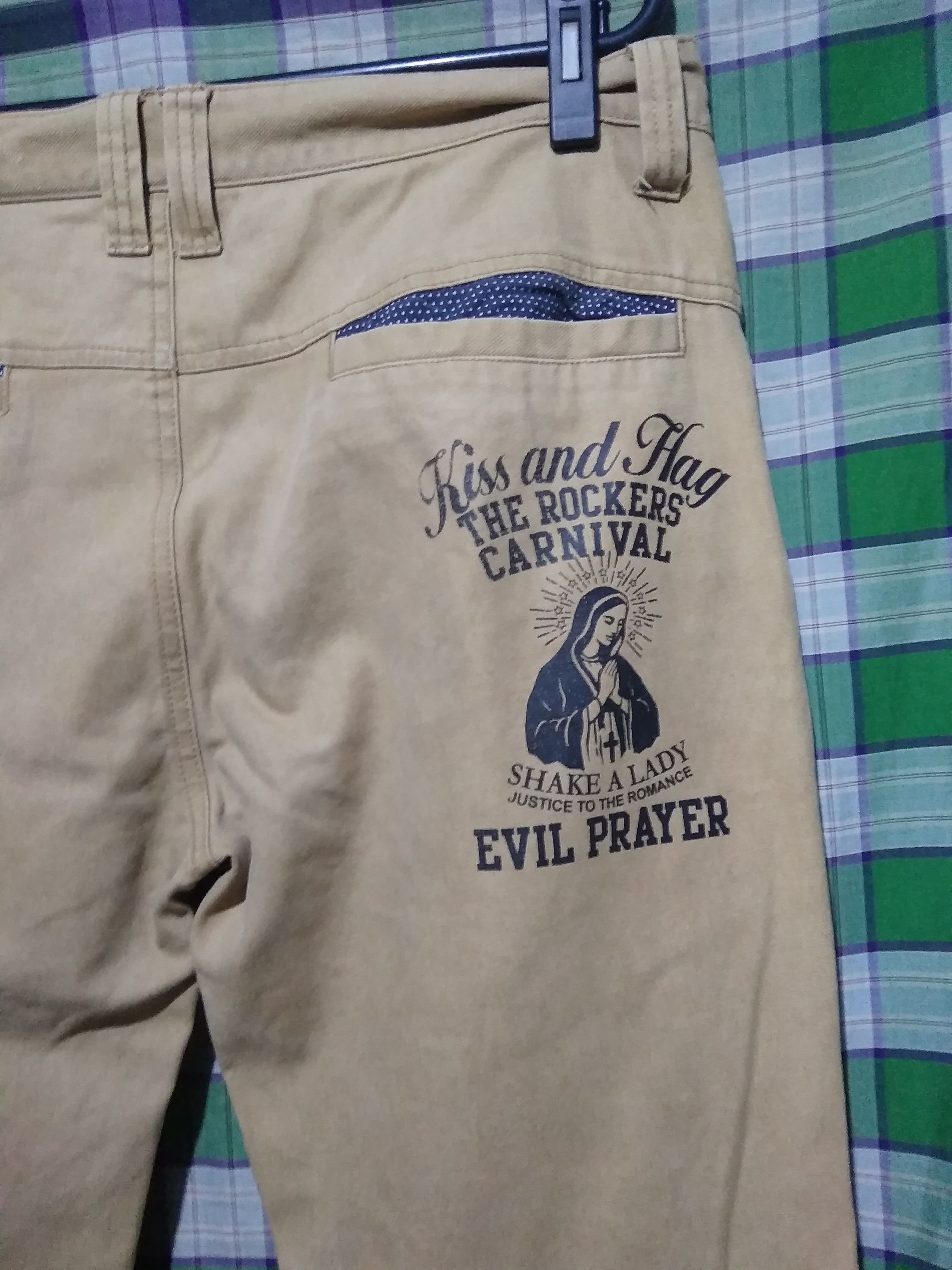 Japanese Brand ETBX Intermediate Lady of Guadalupe chino pants Size US 36 / EU 52 - 2 Thumbnail