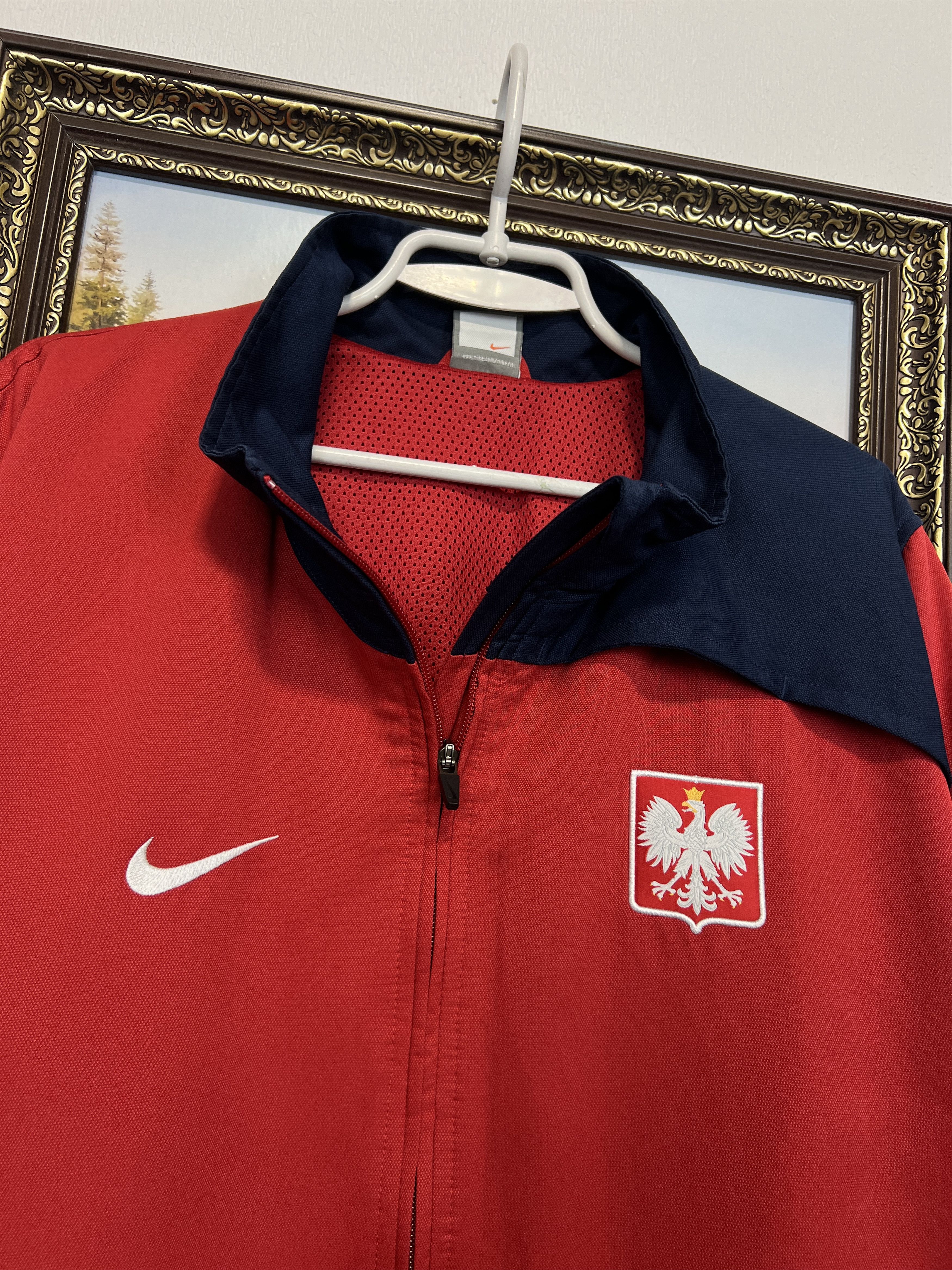 Nike Vintage Poland Football Jacket Soccer Track Top National Size US XXL / EU 58 / 5 - 3 Thumbnail