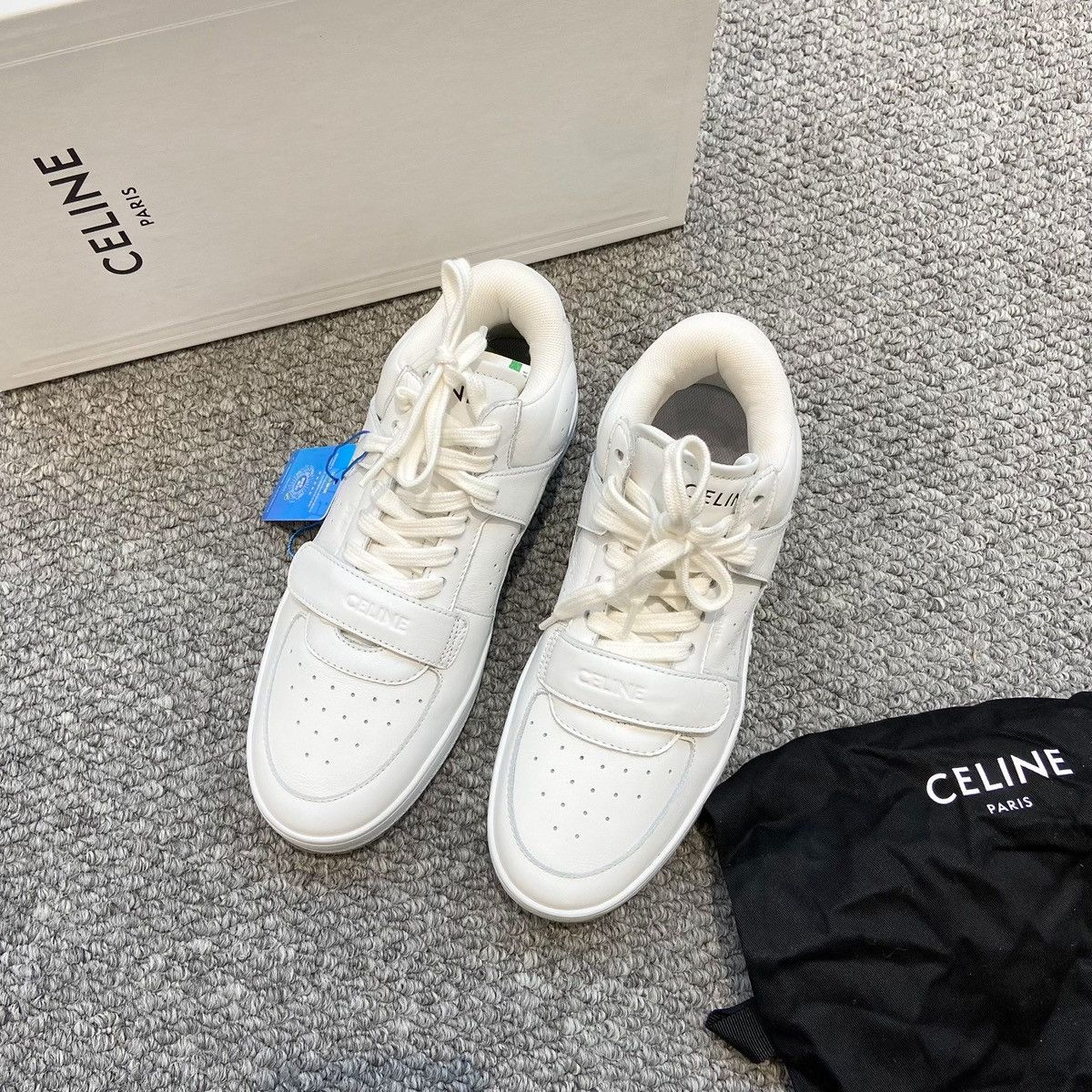 Celine Celine CT-02 Mid Sneaker with Velcro in calfskin leather Size US 7 / IT 37 - 1 Thumbnail