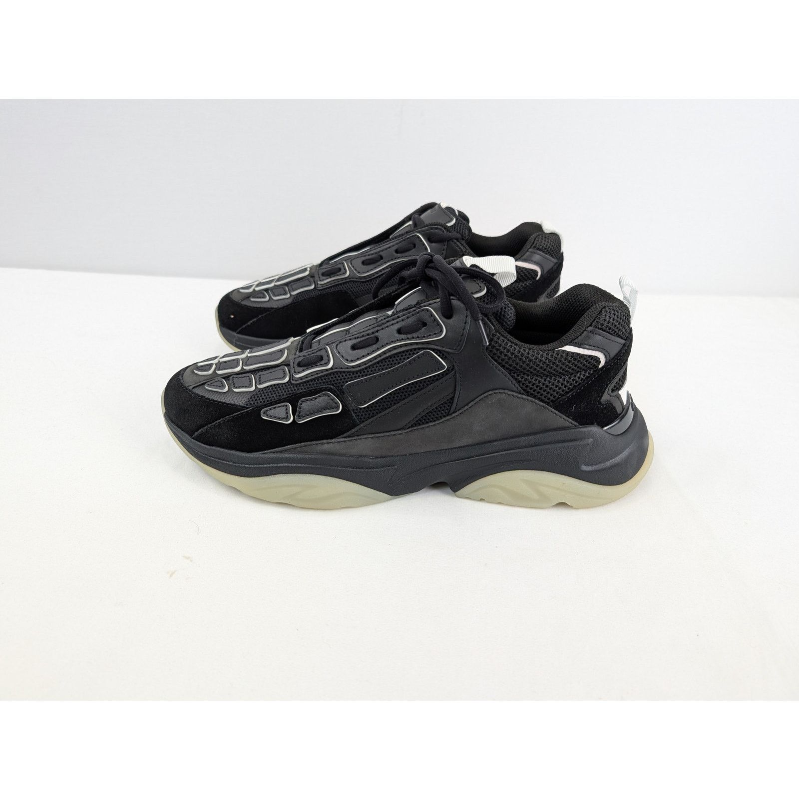 Amiri o1rshd1 Bone Runner Sneakers in Black Size US 13 / EU 46 - 8 Thumbnail