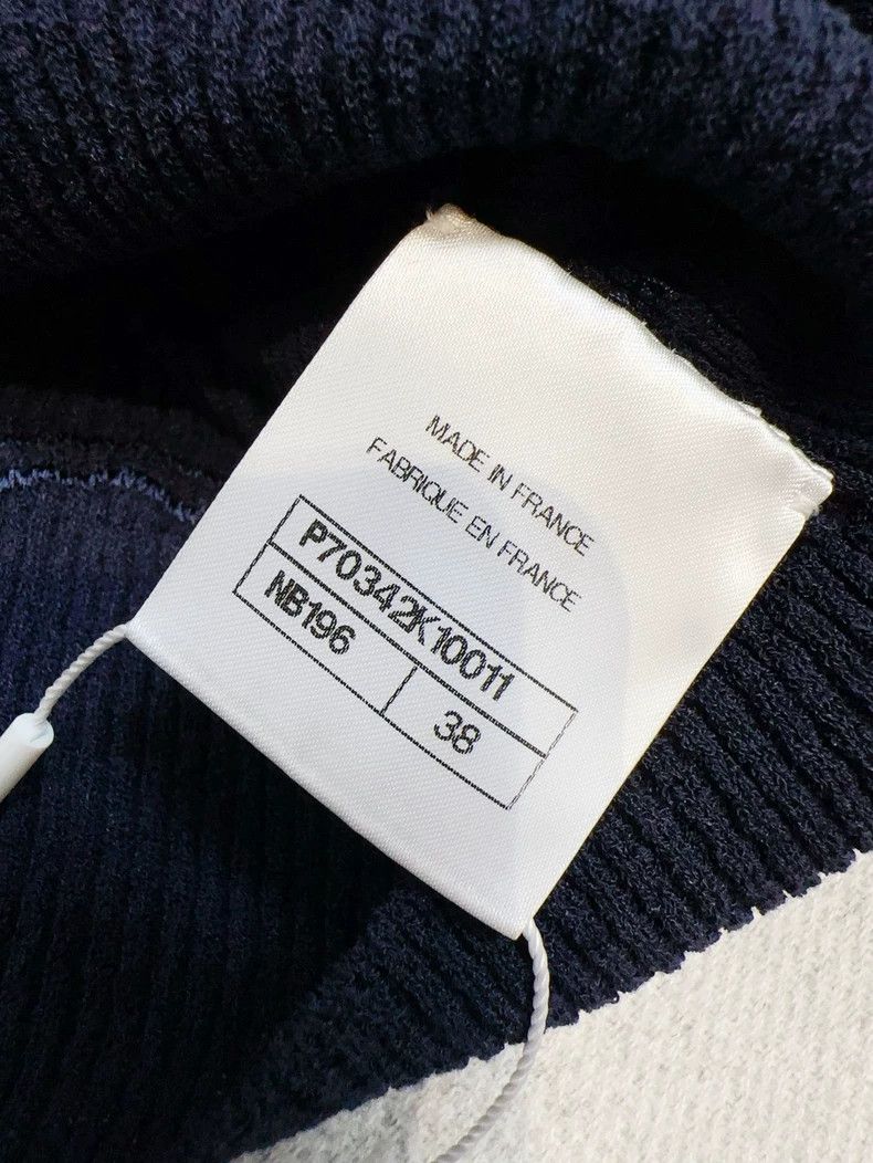Chanel Chanel 21C dark blue wavy bow bra vest Size XS / US 0-2 / IT 36-38 - 5 Thumbnail