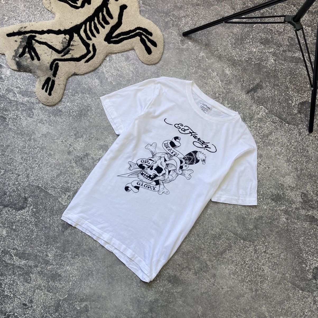 Ed Hardy Mens Ed Hardy by Christian Audigier Big Logo y2k tee Size US M / EU 48-50 / 2 - 1 Thumbnail