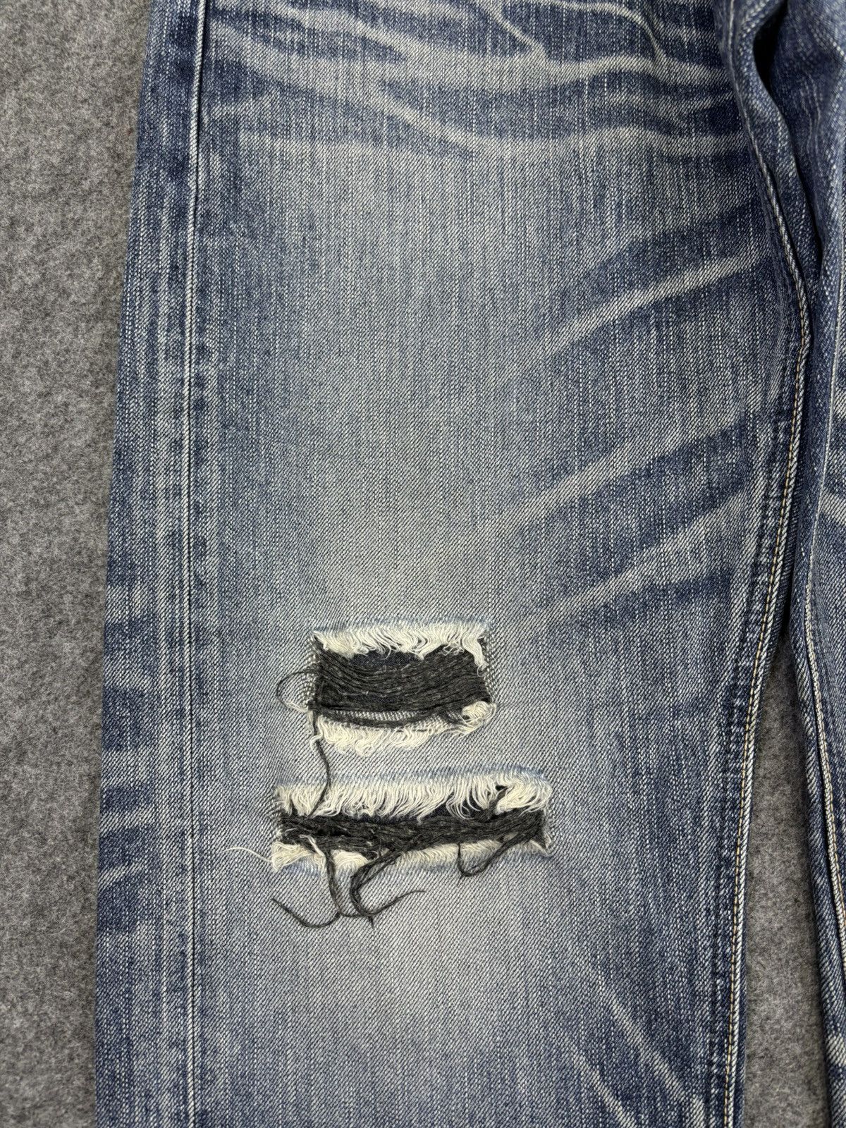Edwin 💥Full Character X Distressed💥Edwin Distressed Denim F846 Size US 34 / EU 50 - 6 Thumbnail