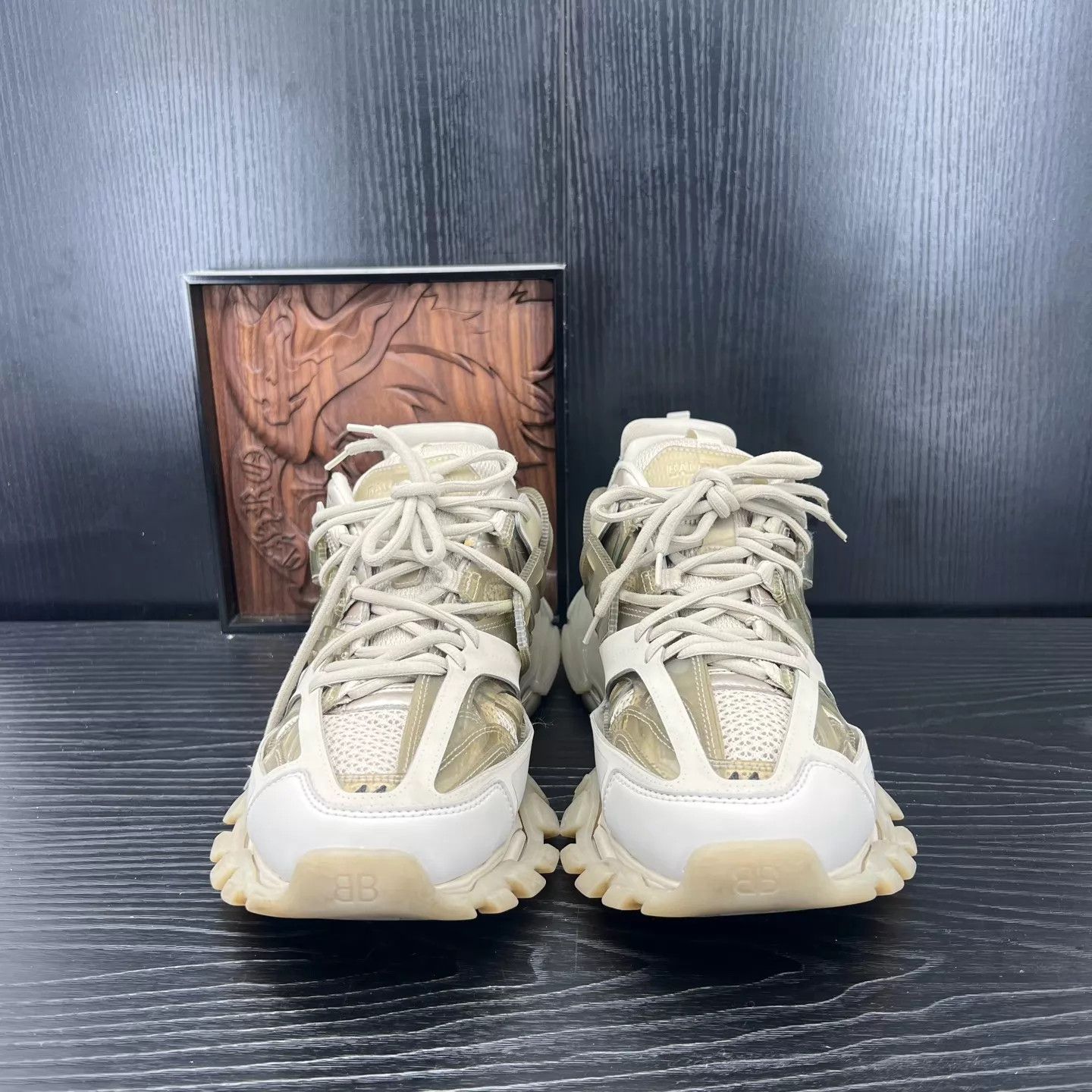 Balenciaga Balenciaga Track Gray/White 44 w/ Minor Wear, Oxidized Beige Size US 11 / EU 44 - 4 Thumbnail