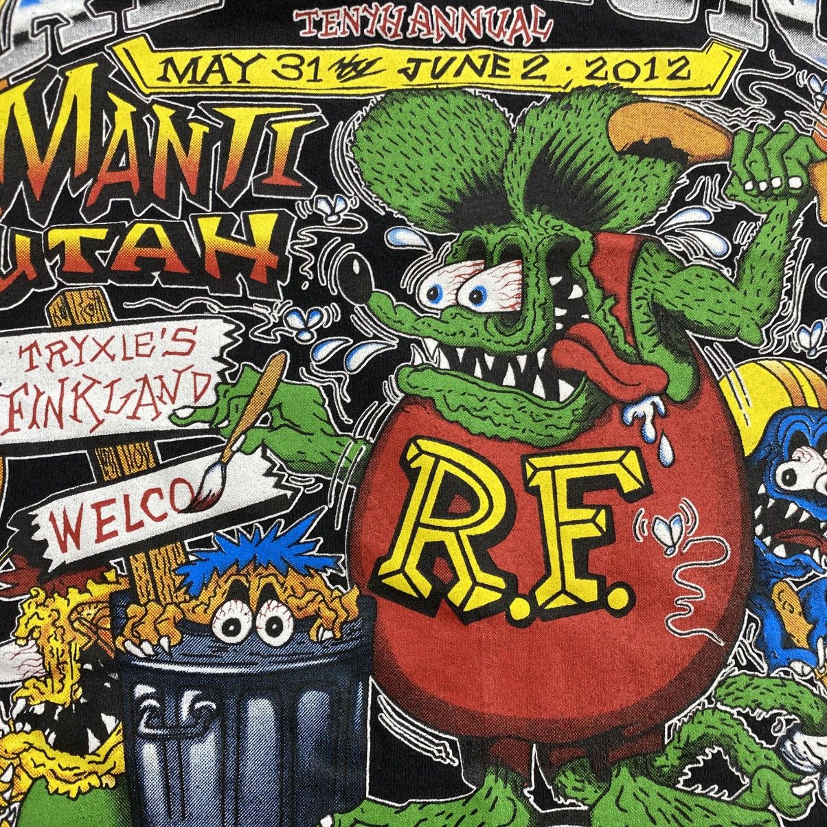 Japanese Brand 2012 Rat Fink Hot Rod Reunion Manti Utah Graphic Tee Size US S / EU 44-46 / 1 - 6 Thumbnail