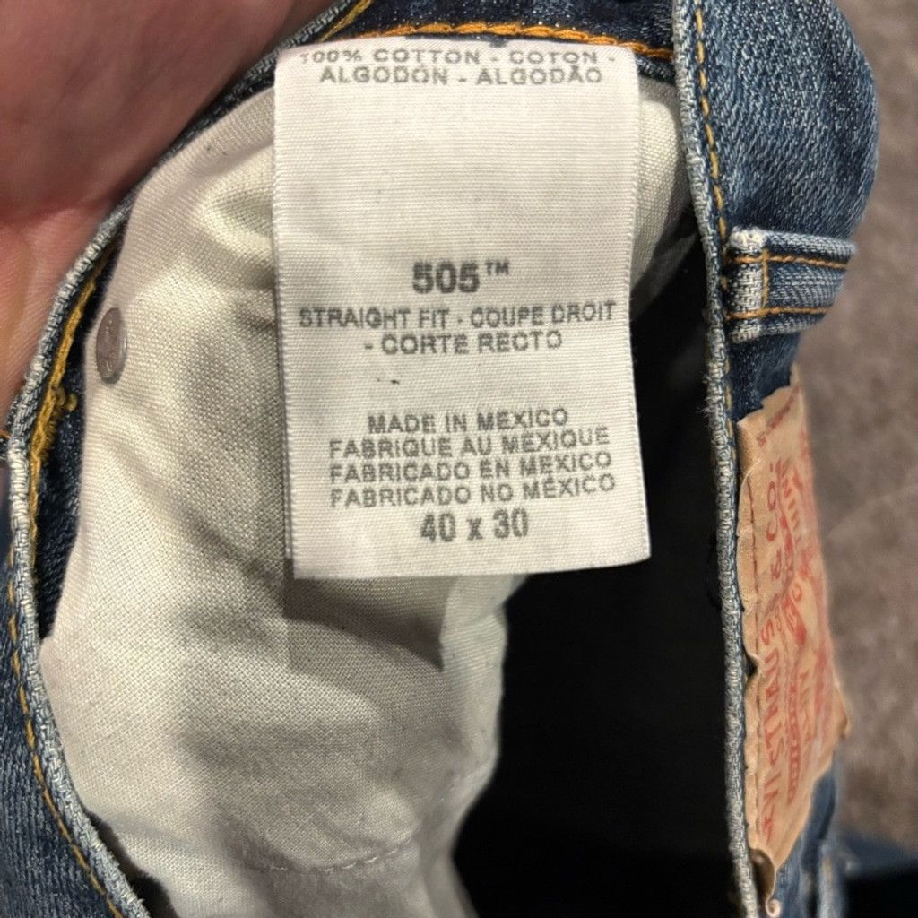 Levi's Men’s Levi’s 505 Jeans Size US 40 / EU 56 - 6 Thumbnail