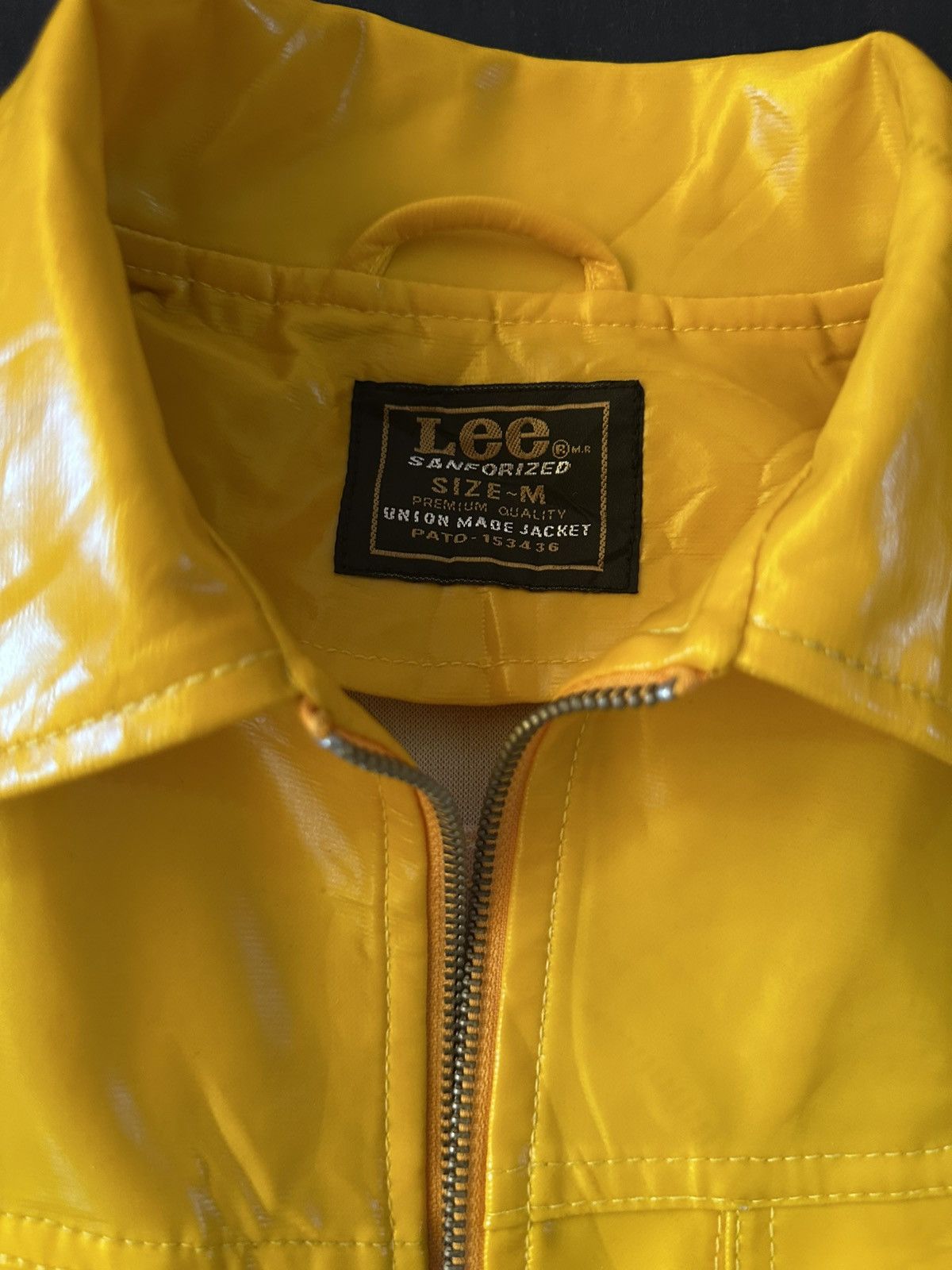 Lee Yellow Vinyl Lee Sanforized Union Made jacket Size US XS / EU 42 / 0 - 2 Thumbnail