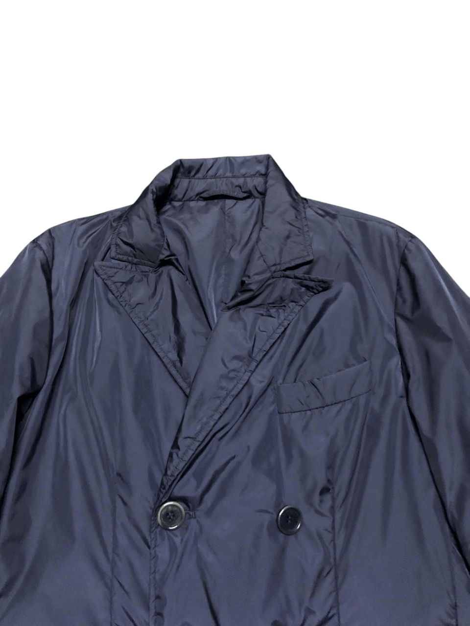 Aspesi Aspepsi Navy Double Breasted Down Coat Jacket Size US S / EU 44-46 / 1 - 4 Thumbnail