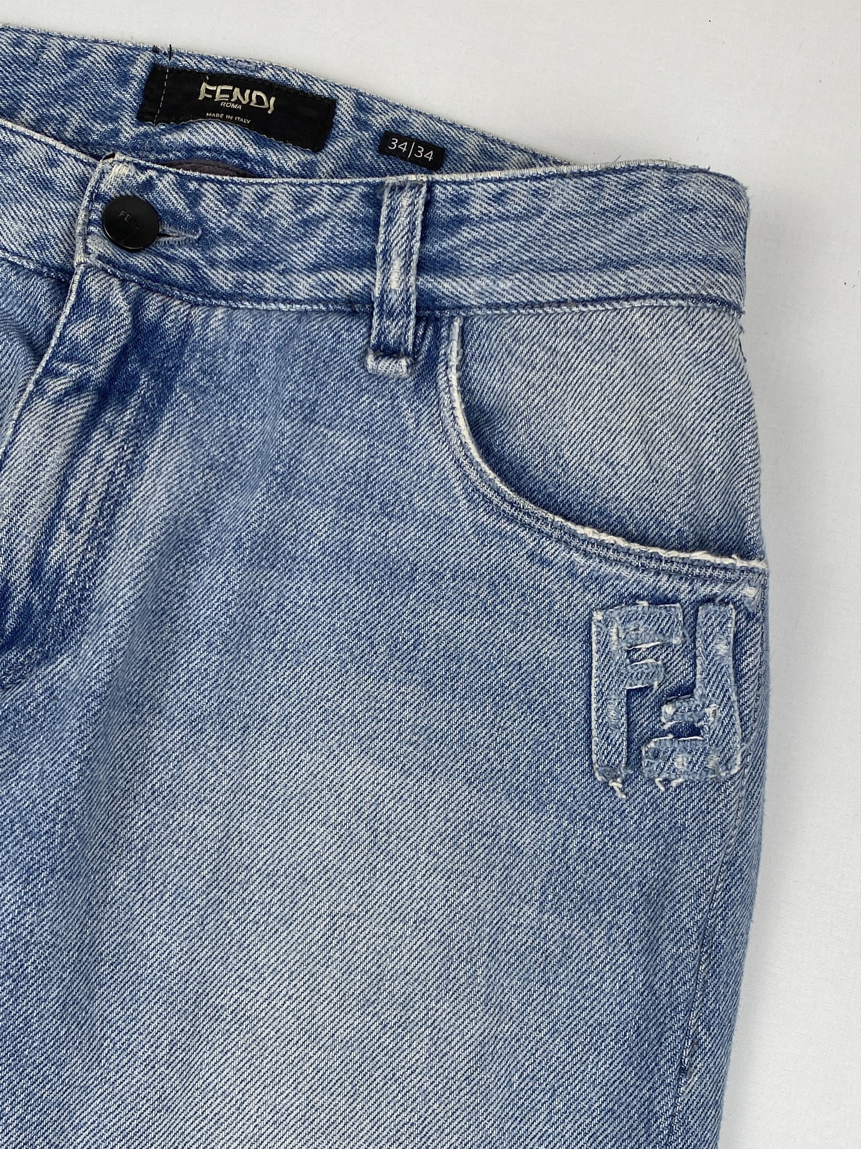 Fendi Stone Washed Jeans Size 24" / US 00 / IT 34 - 5 Thumbnail