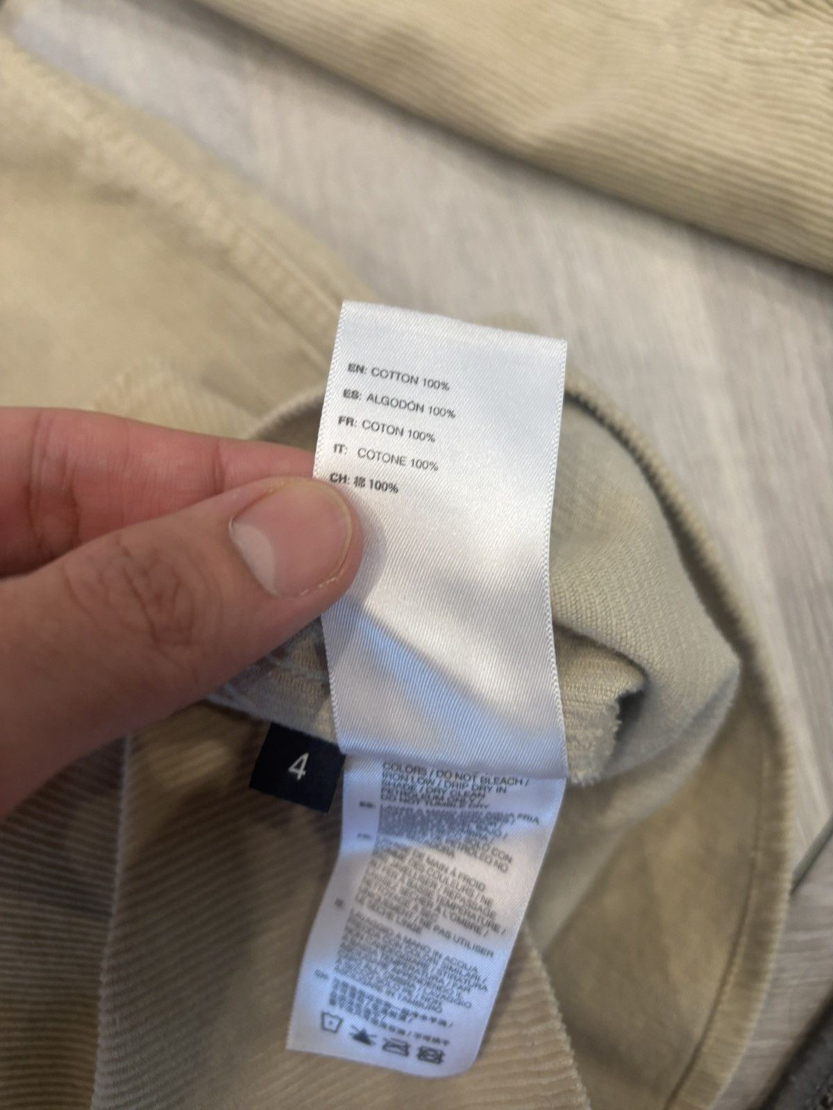 John Elliott John Elliott Corduroy Button Up Shirt Sz XL Beige Size US XL / EU 56 / 4 - 7 Thumbnail