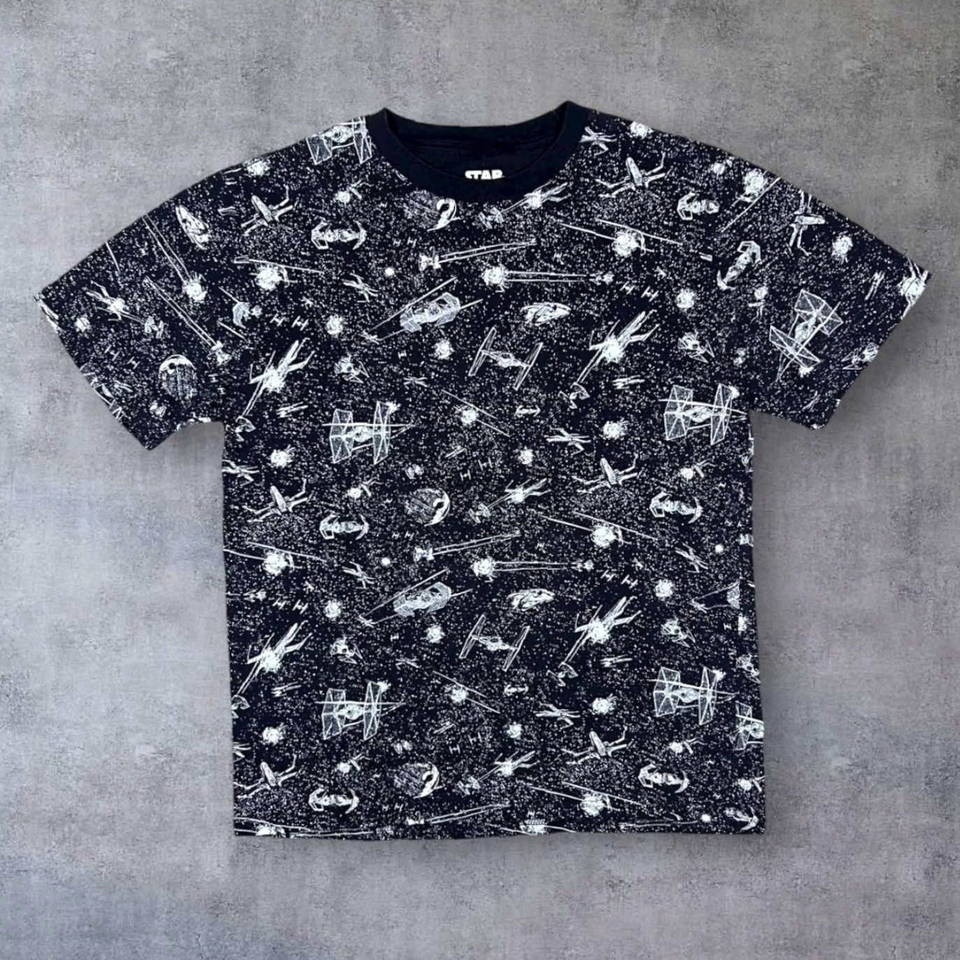 Mad Engine Mad Engine Star Wars Tie Fighter Sci-Fi Movie All-Over Print Graphic T-Shirt Medium Size US M / EU 48-50 / 2 - 2 Thumbnail