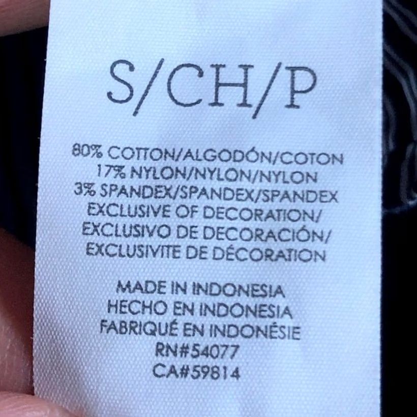 Vintage CAbi Blouse Blue White Striped Crew Flutter Lace Sleeve Peplum Stretch S Womens Shirt Size S / US 4 / IT 40 - 7 Thumbnail