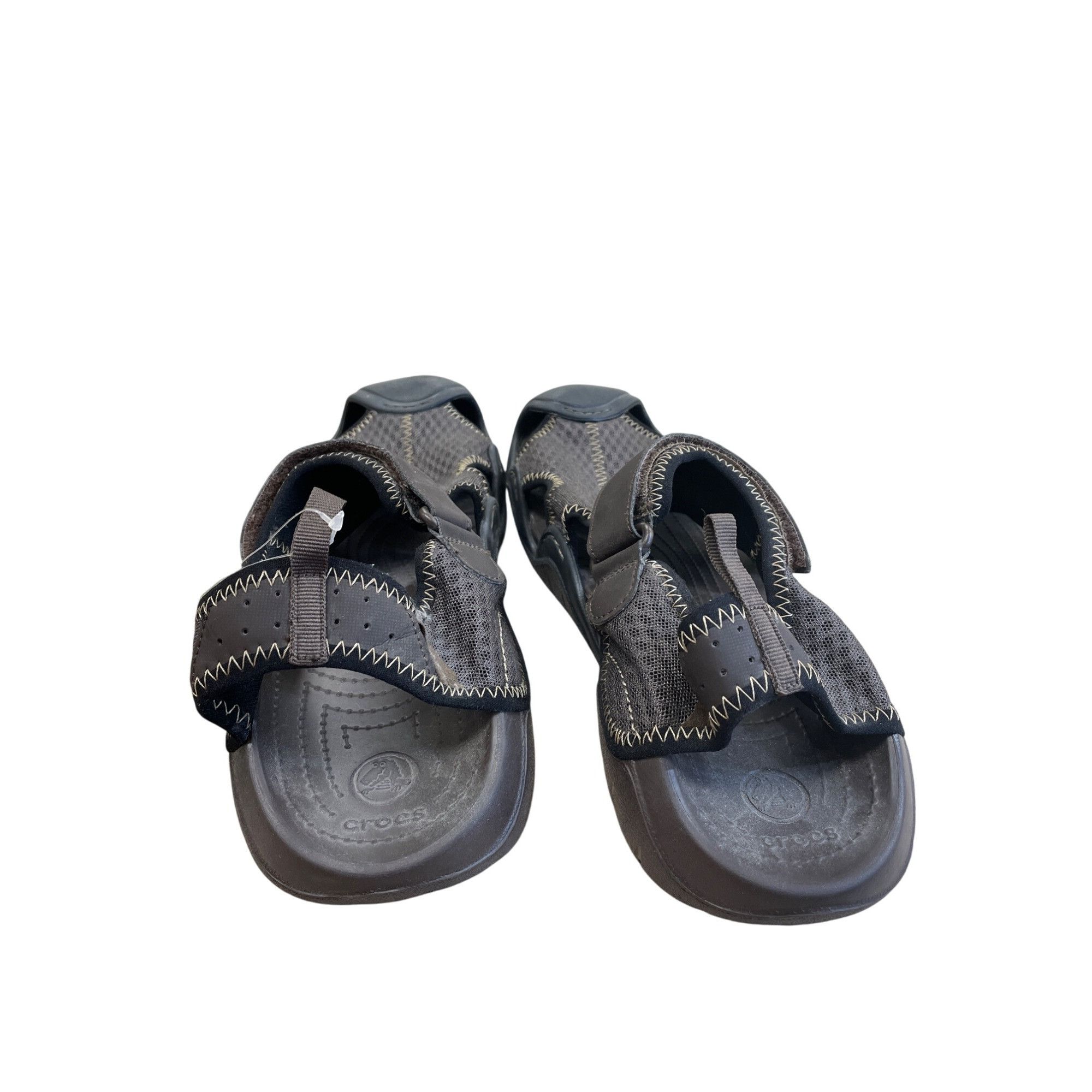 Crocs Crocs Mens Brown Swiftwater Sandals Shoes Size 12 SKU 8534 Size US 12 / EU 45 - 6 Thumbnail