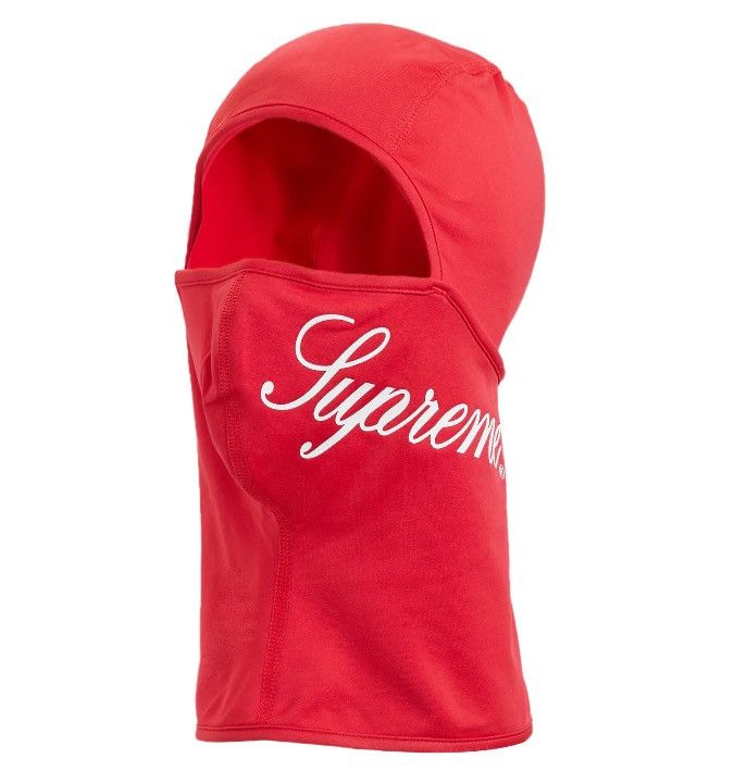 Supreme Supreme Script Lightweight Balaclava Red OSFA Size ONE SIZE - 1 Thumbnail