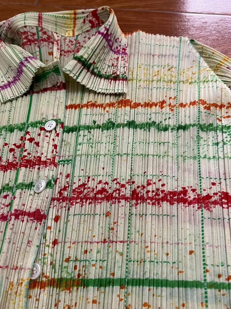 Issey Miyake Issey Miyake size:3 Colorful ink-splashed top Size M / US 6-8 / IT 42-44 - 5 Thumbnail