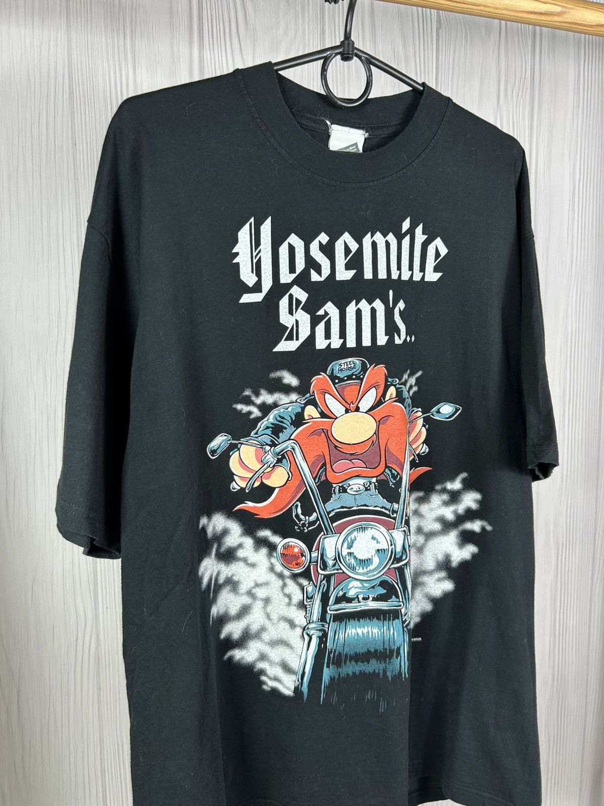 Warner Bros Rare Vintage Yosemite Sam’s Biker Harley T-Shirt Size L Size US L / EU 52-54 / 3 - 3 Thumbnail