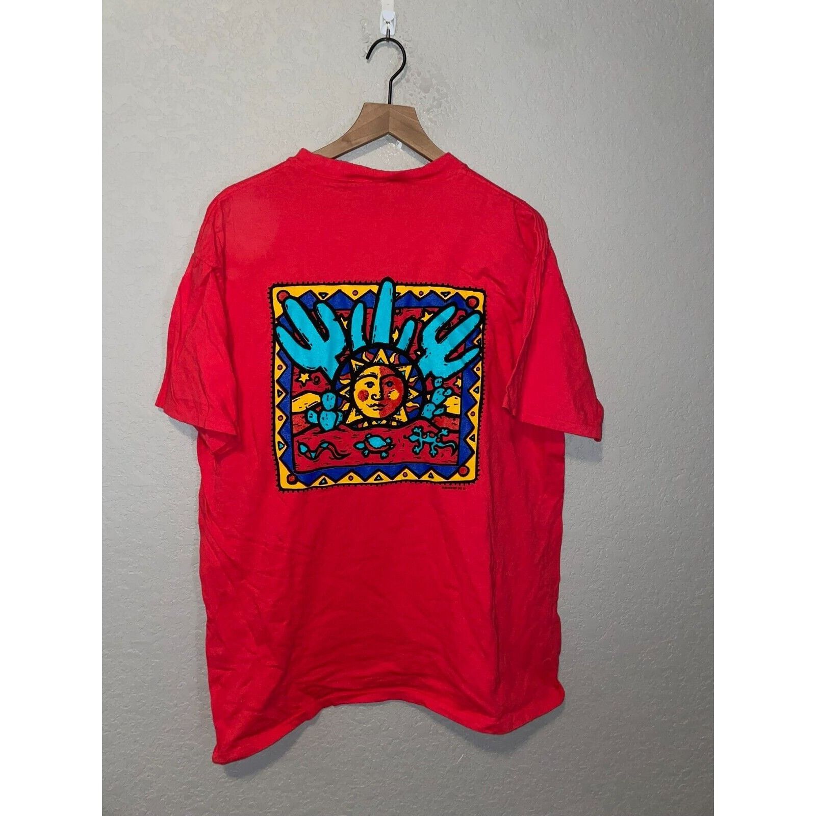 Vintage Vintage Arizona Sunshine Shirt Cactus Art Red Tee VTG 1995 L Size US L / EU 52-54 / 3 - 1 Thumbnail