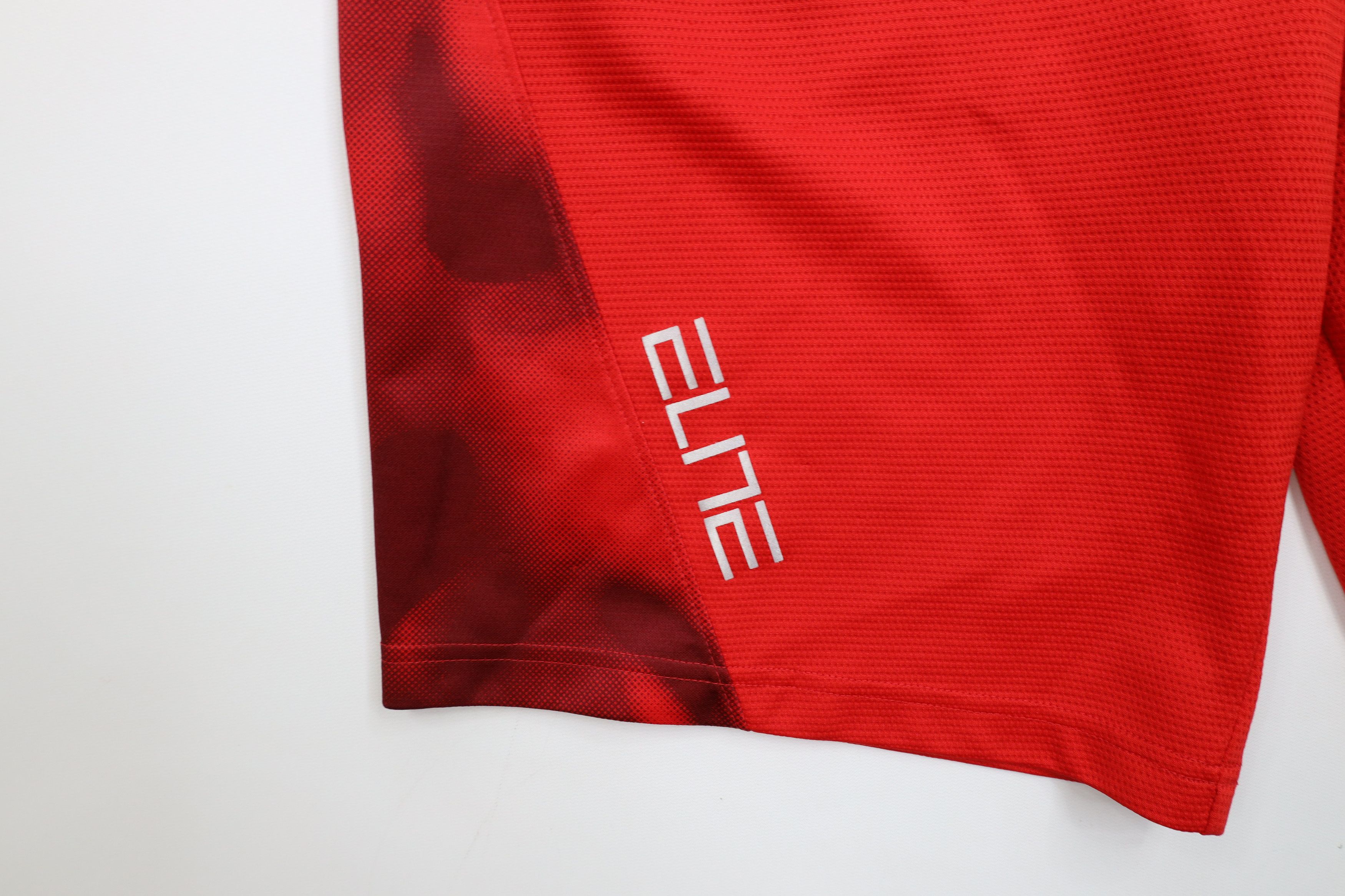 Nike × Vintage Nike Elite Spell Out Gym Training Basketball Shorts Red Size US 30 / EU 46 - 6 Thumbnail