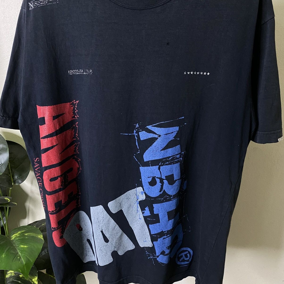 Neighborhood Neighborhood Rat Angels Collaboration T-shirt Faded Black Size US L / EU 52-54 / 3 - 2 Thumbnail