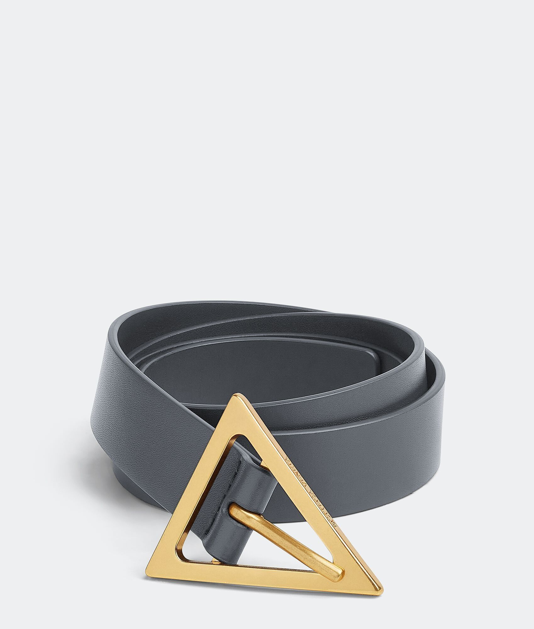 Bottega Veneta o1n1vont0425 Size: 75 / Triangle Belt in Slate Grey Size ONE SIZE - 1 Thumbnail