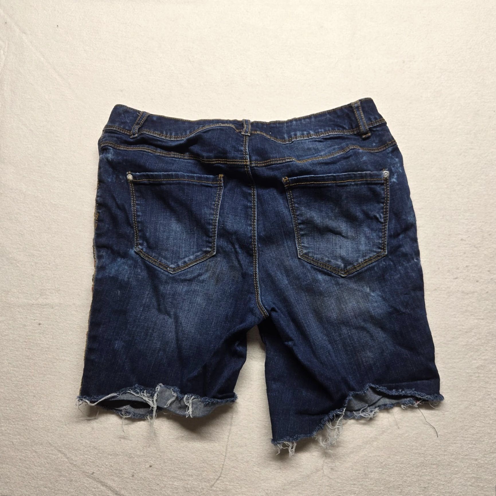 Vintage Cato Mid-Rise Bermuda Jeans Adult Women's 10 Dark Blue Solid Stretch Pockets Classic Size 32" / US 10 / IT 46 - 7 Thumbnail