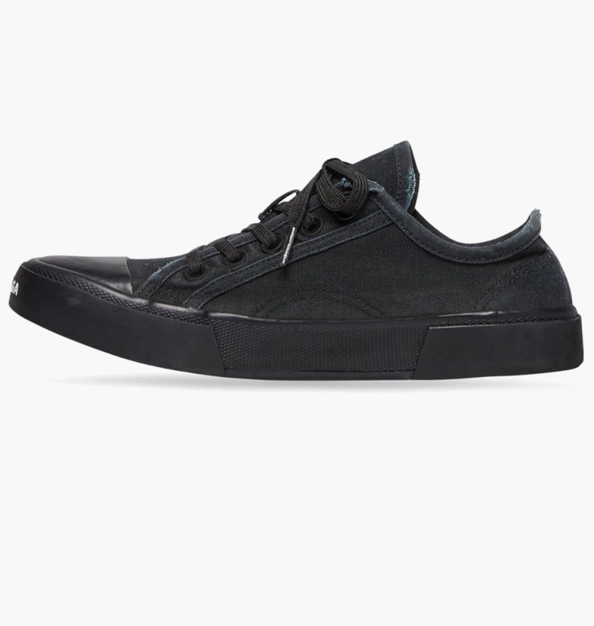 Balenciaga o1mt1gz0824 Paris Low Top Sneaker in Black Size US 8 / EU 41 - 1 Thumbnail
