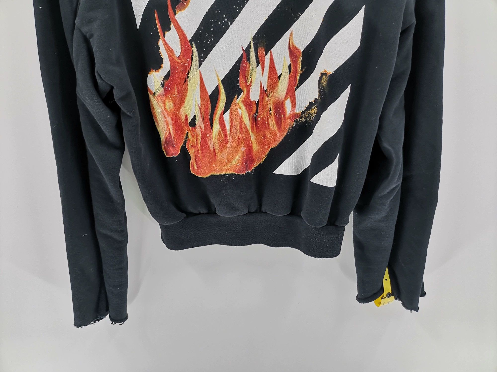 Off-White Off-White Diagonal Fire hoodie Size XXS / US 00 / IT 34 - 4 Thumbnail