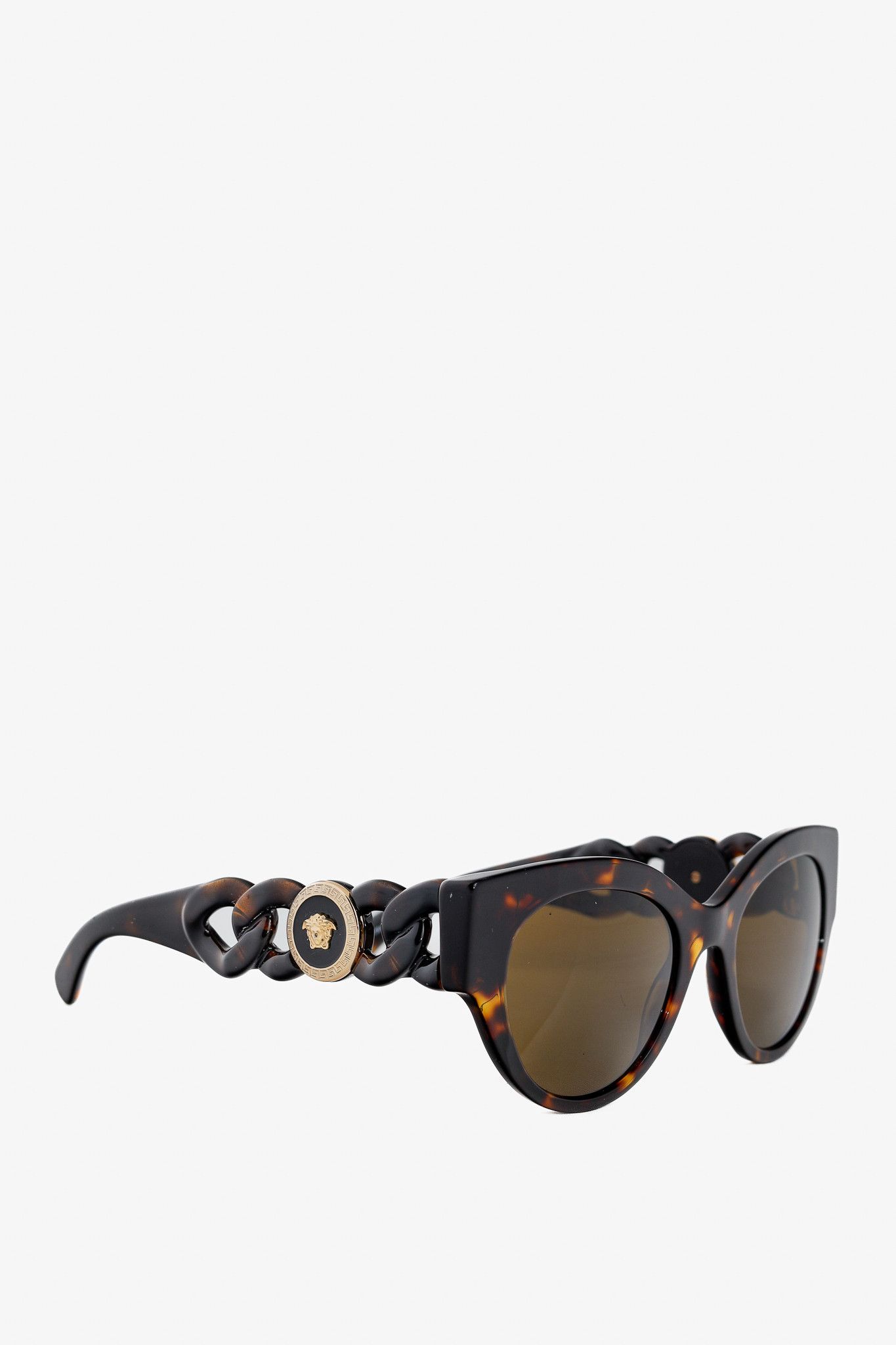 Versace Versace VE4408 108/73 Havana Tortoiseshell Medusa Sunglasses Size ONE SIZE - 1 Thumbnail