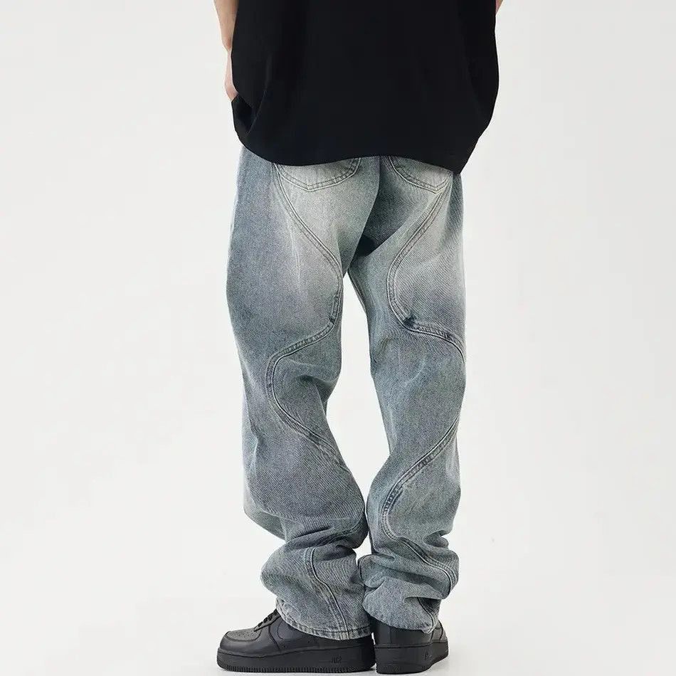 Japanese Brand Street 90’s hiphop washed skateboard hip-hop jeans Size US 34 / EU 50 - 5 Thumbnail