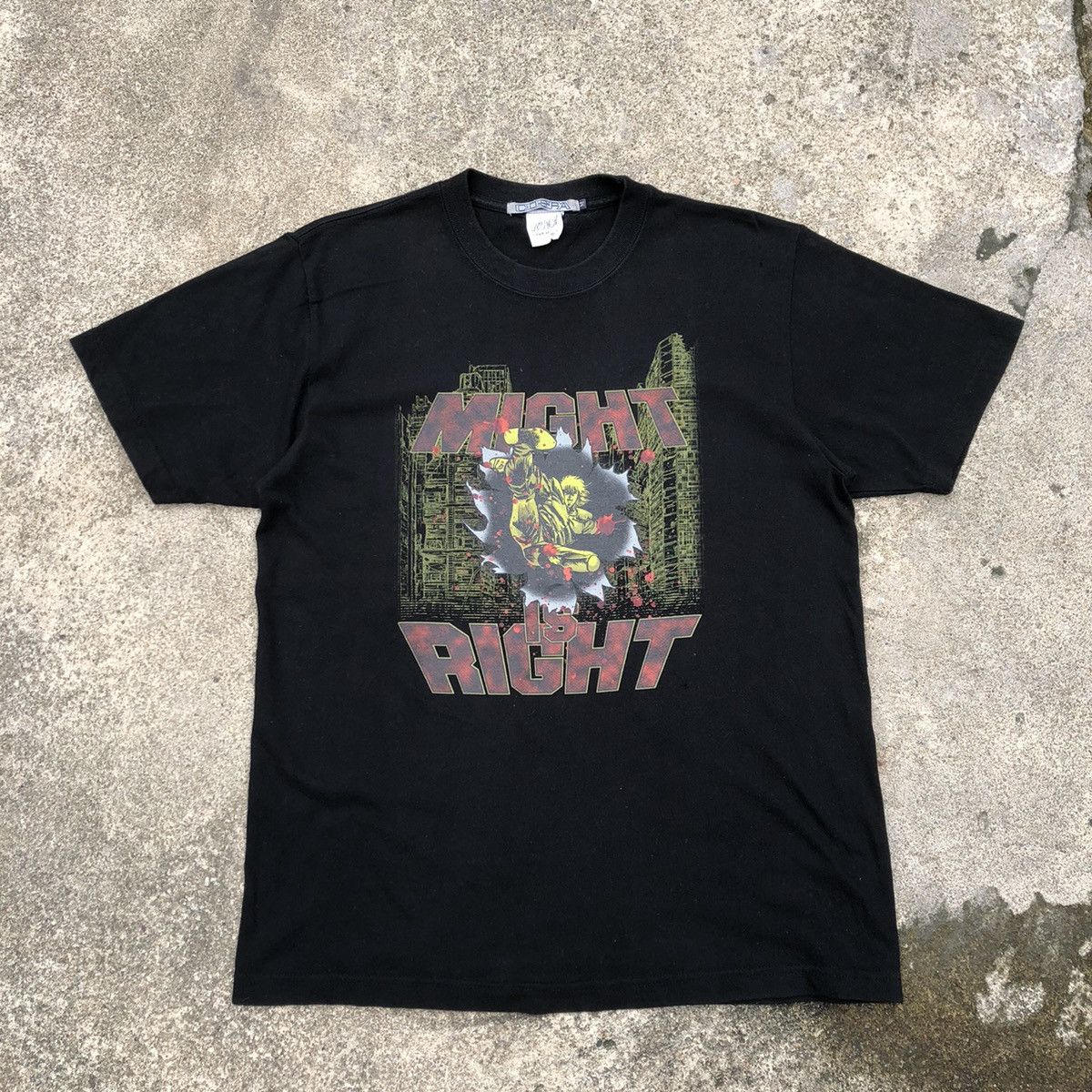🔥Rare🔥🇯🇵Hokuto No Ken Might Is Right Promo Anime Tee By Cospa