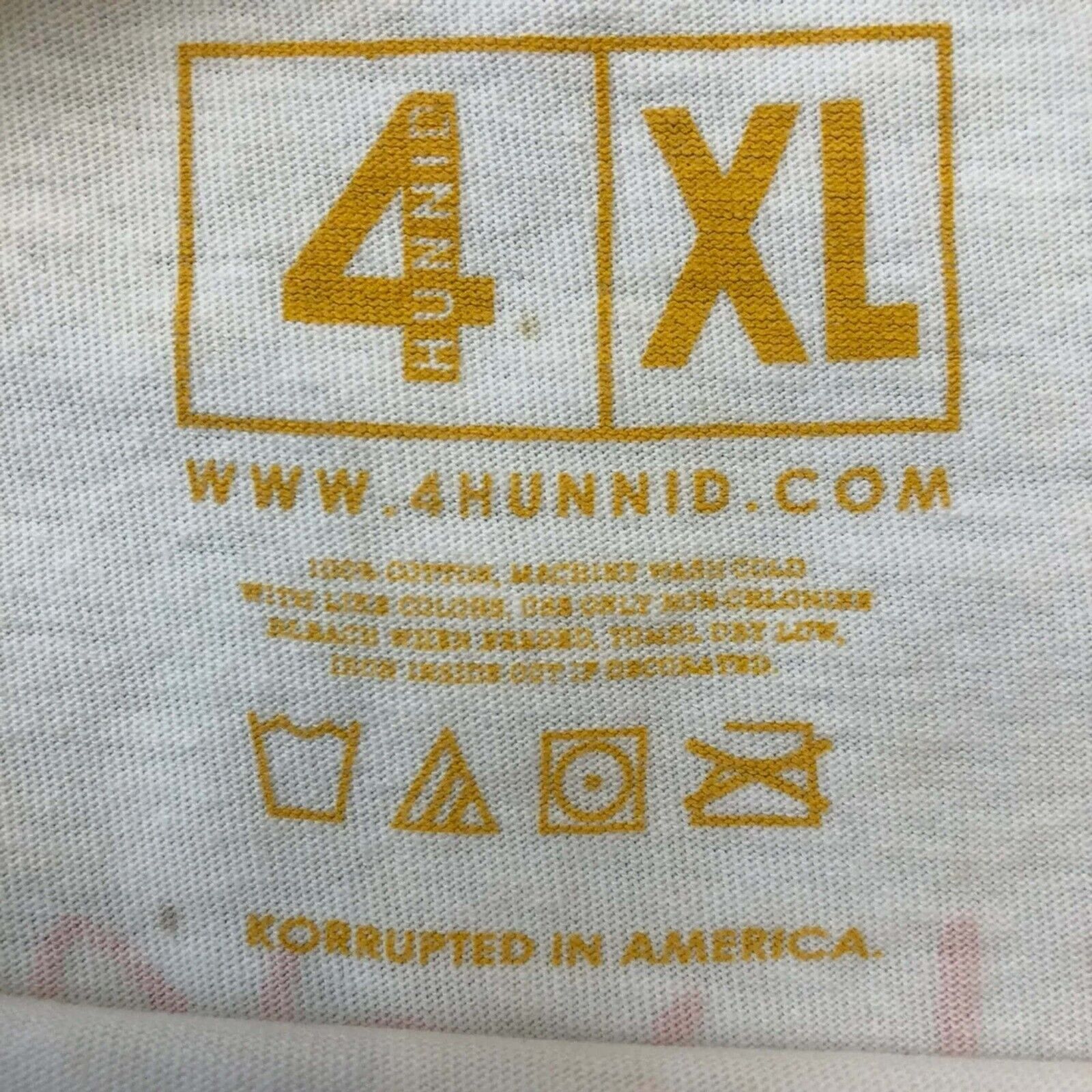 4HUNNID × Rap Tees YG 4Hunnid T Shirt Double Sided Graphic Short Sleeve Rap Tee Size US XL / EU 56 / 4 - 6 Thumbnail