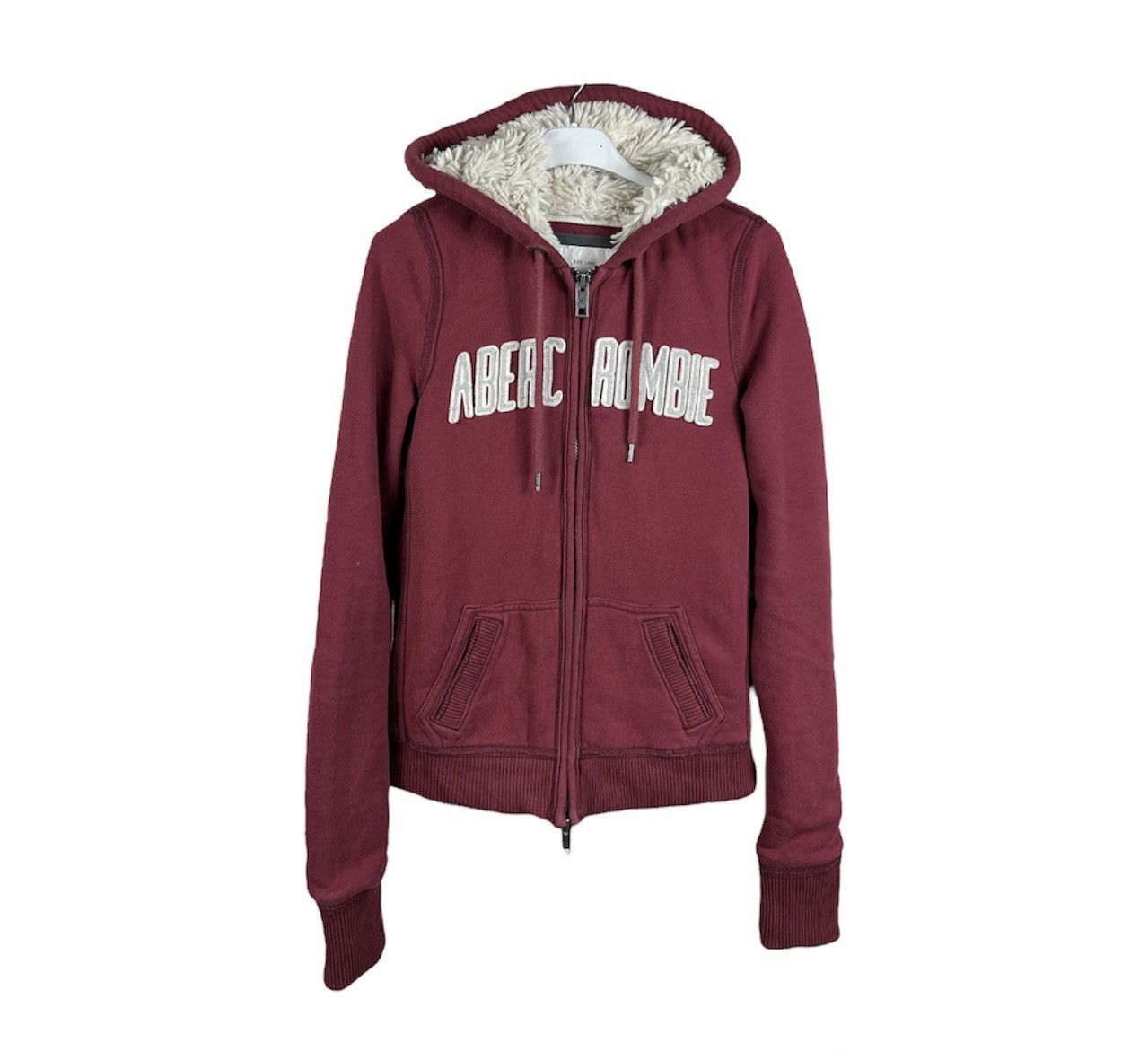 Vintage Abercrombie Fitch fur sherpa hairy zip hoodie