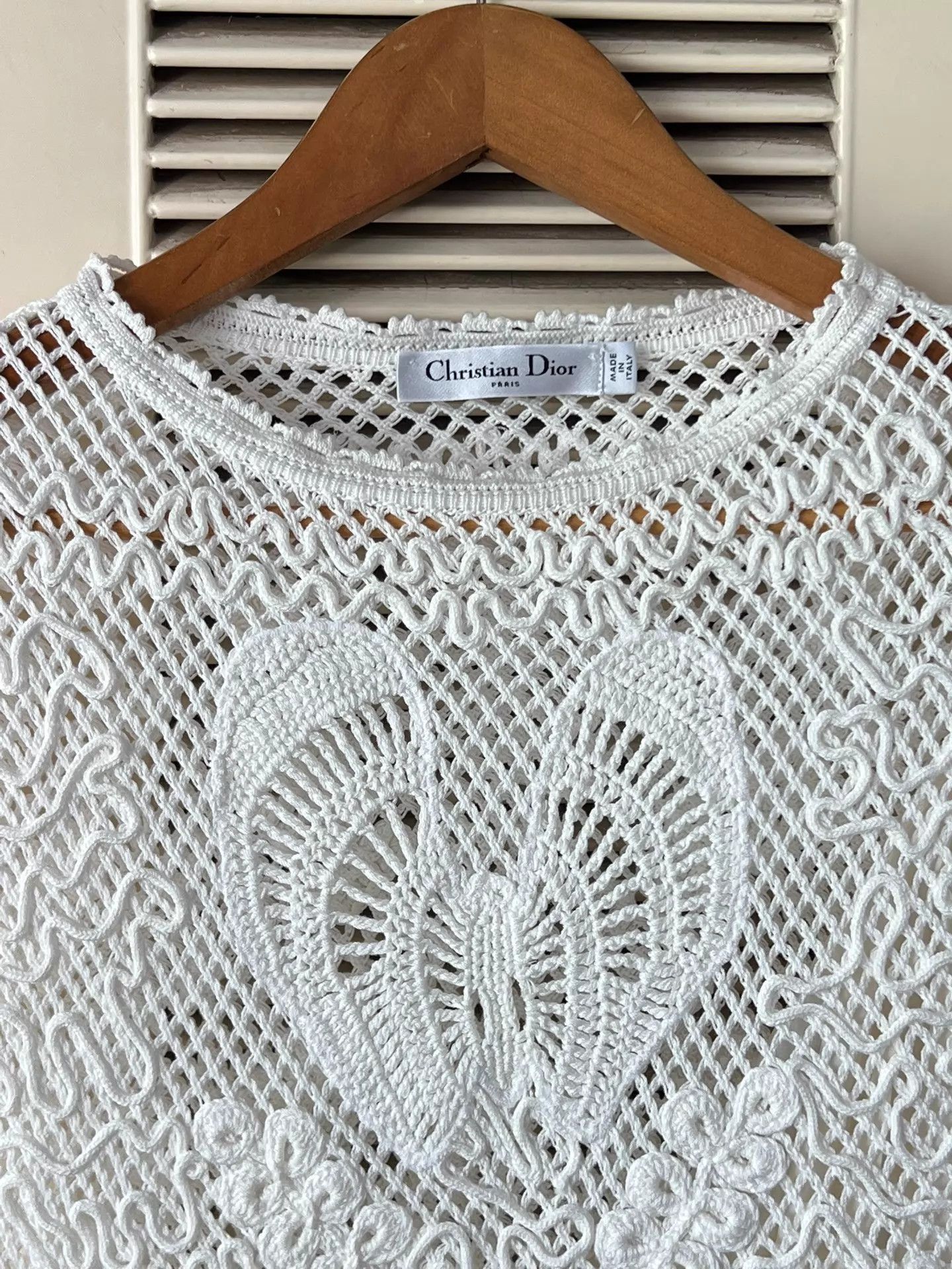 Dior Dior 24SS WS Embroidered Heart Floral Lace Top 38EU Size S / US 4 / IT 40 - 3 Thumbnail