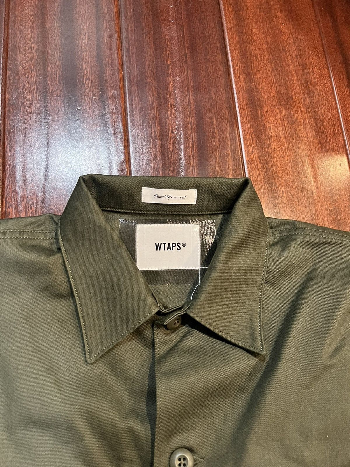 Wtaps WTAPS Olive Drab Long Sleeve Shirt Jacket Size US L / EU 52-54 / 3 - 3 Thumbnail